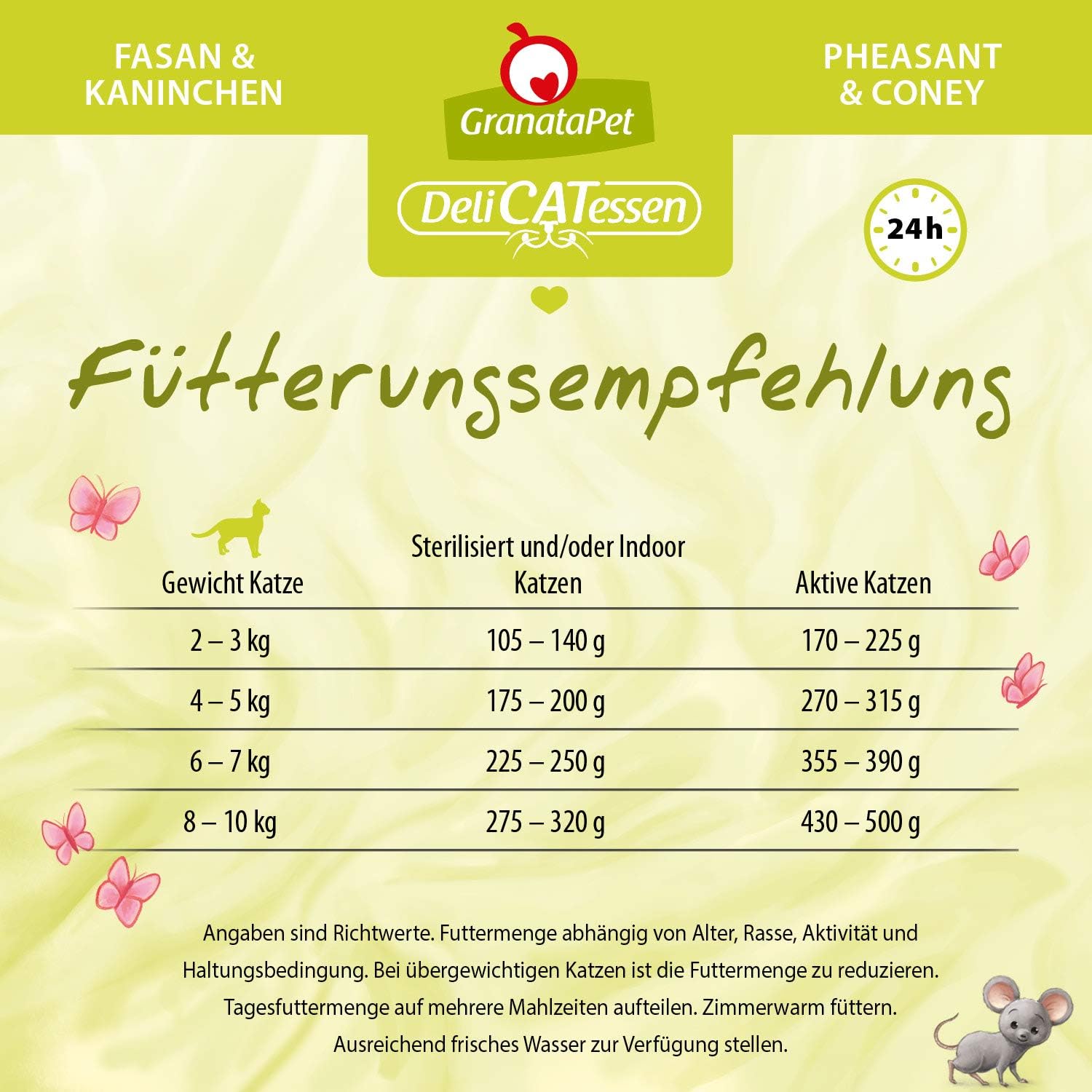 GranataPet DeliCatessen Huhn PUR, Nassfutter für Katzen, Futter ohne Getreide & ohne Zuckerzusätze, Katzenfutter mit hohem Fleischanteil & hochwertigen Ölen, 6 x 400 g