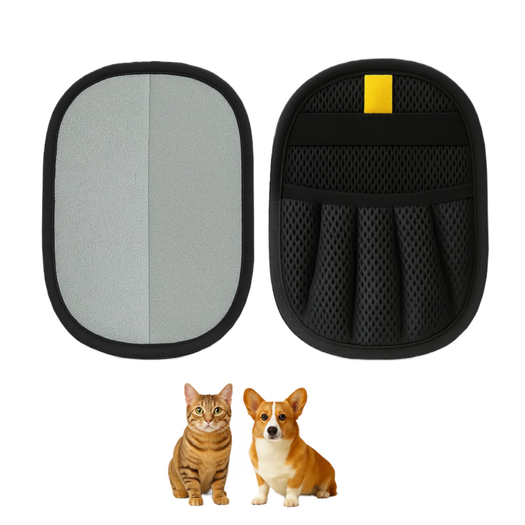 Tierhaarentferner Handschuh 2er Set – Verdicktes Design mit starker elektrostatischer Saugkraft, Fell Magnet handschuh，haarentfernungshandschuh, tierhaarentfernungshandschuh