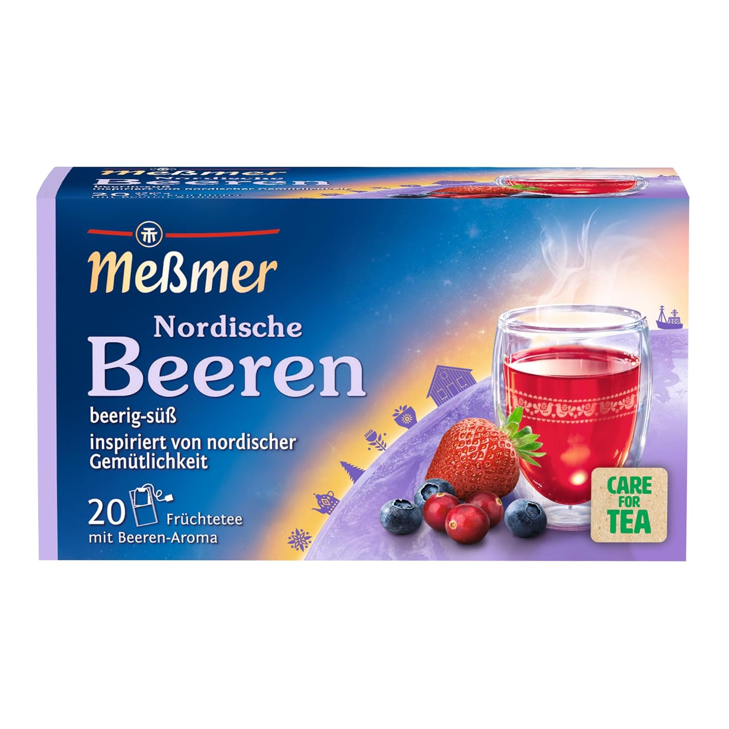 Meßmer Ländertee | Italienische Limone | Früchtetee mit Zitronen-Aroma | 20 Teebeutel | süß-spritzig