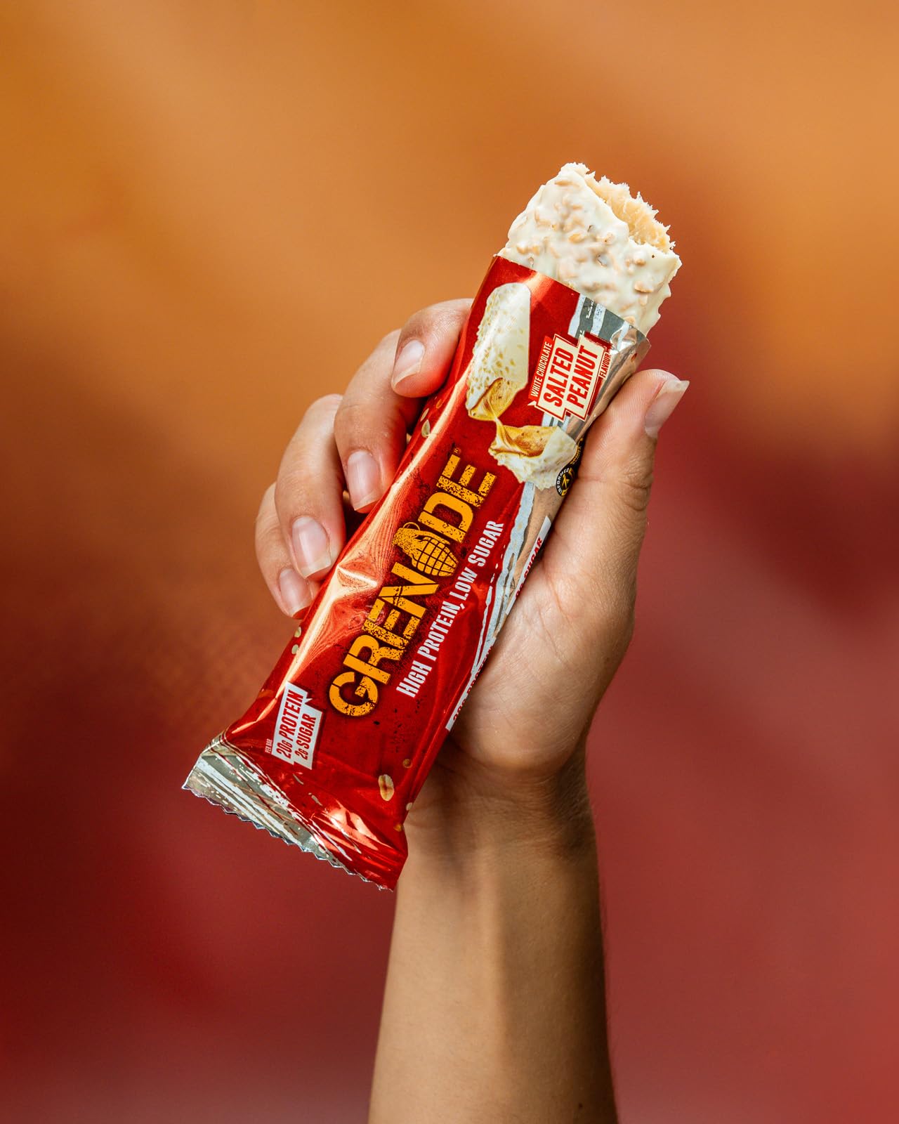 Grenade Proteinriegel, OREO White – Proteinreich & Zuckerarm, 12 x 60 g