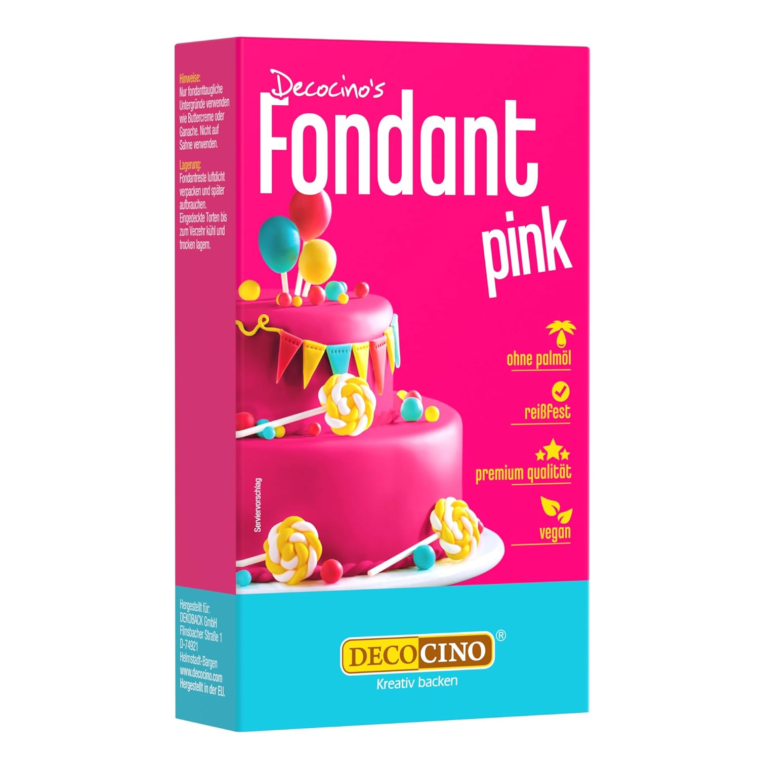 Decocino Fondant, Weiss, 250 g (1er Pack)