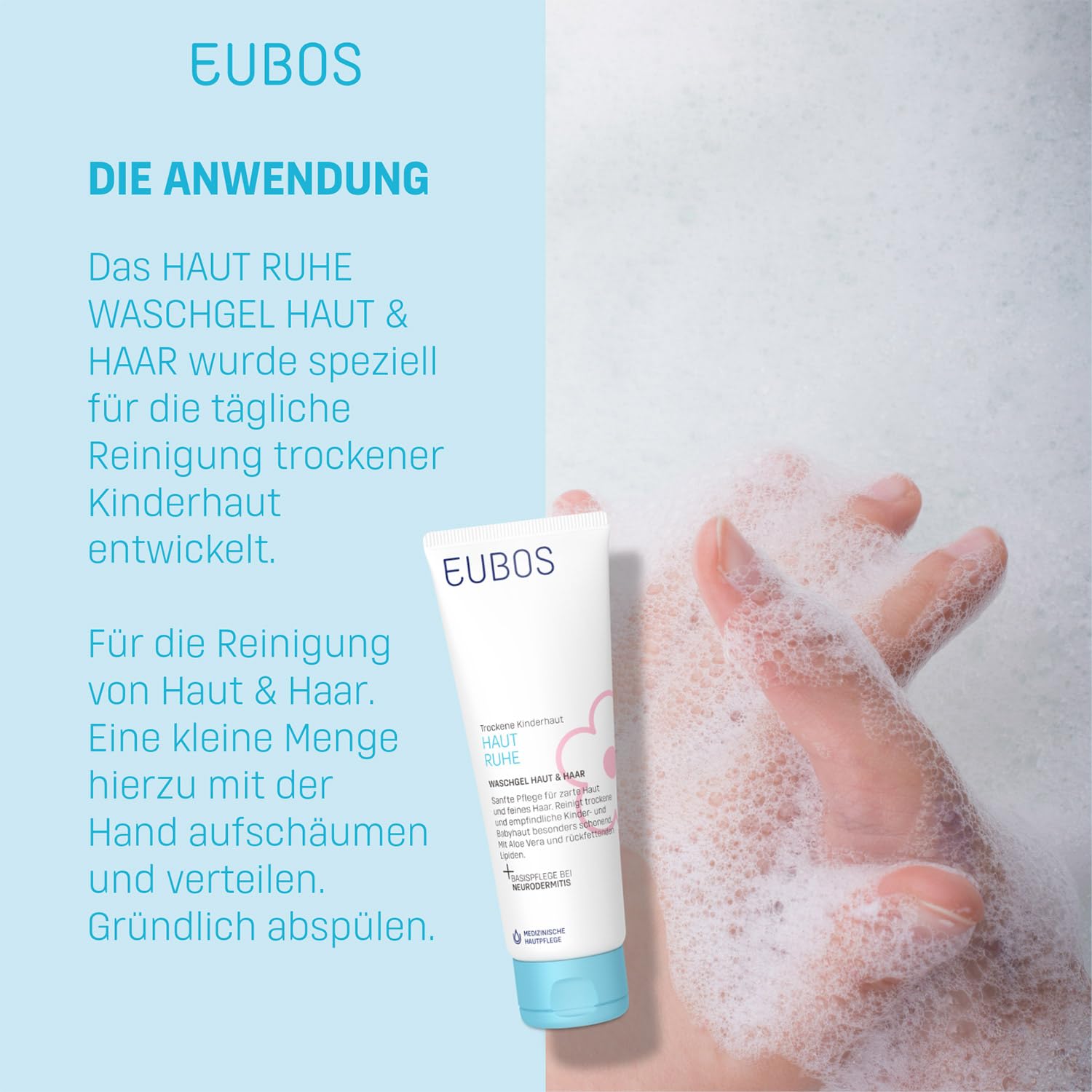 EUBOS Kinder Haut Ruhe Lotion, 125 ml Lotion