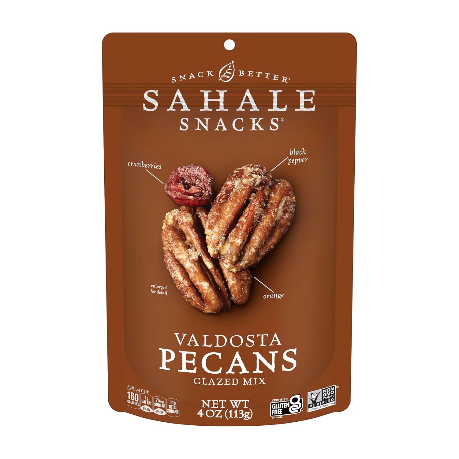 Sahale Snacks Glazed Mix Nut Blend Variety Pack, 1.5 Oz Grab & Go Bags (12 Total Packs) - Four Different Dry-Roasted Deluxe Mixed Nuts Blends Included - Non-GMO Kosher & Certified Gluten-Free Snacks