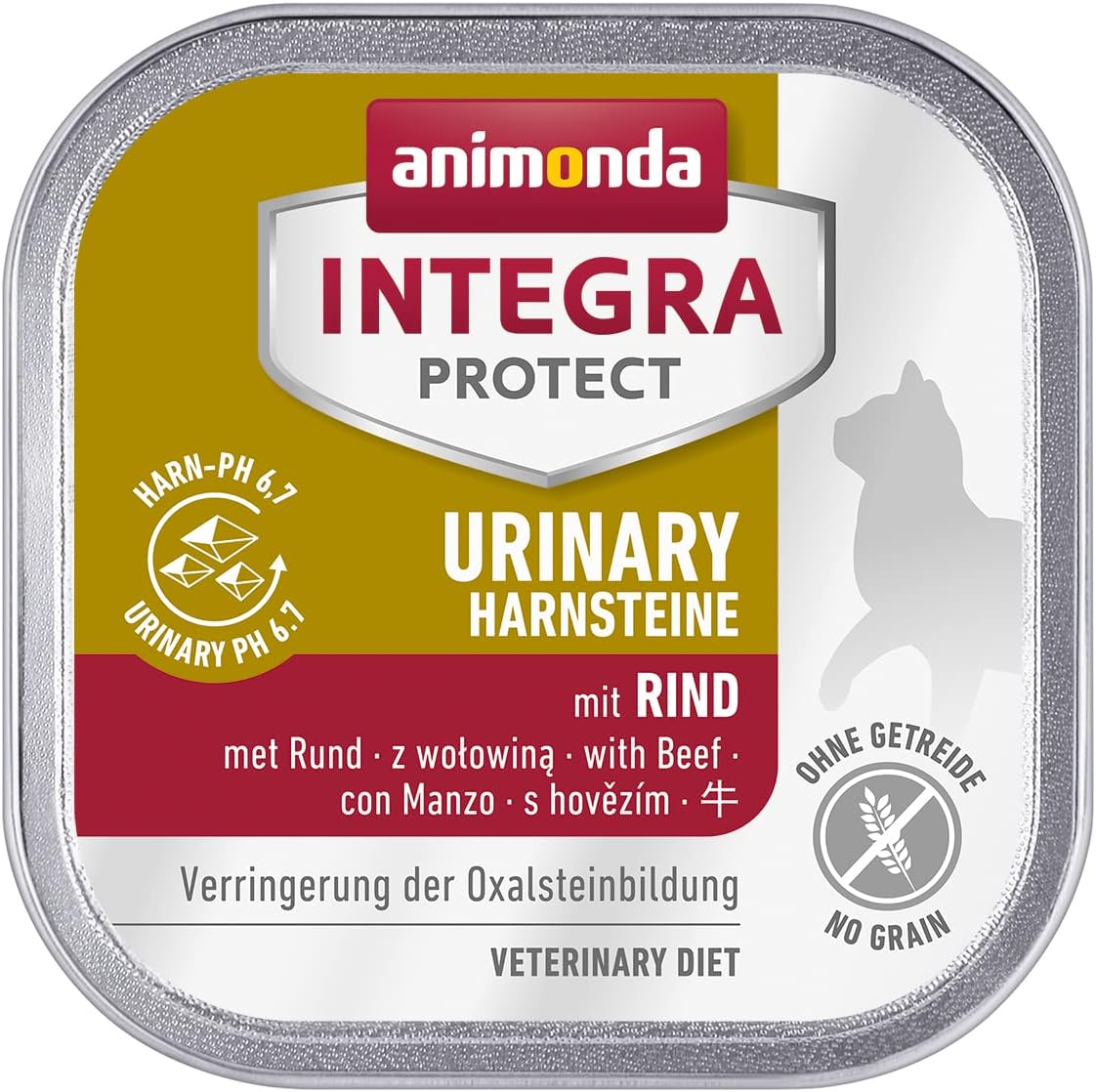 animonda INTEGRA PROTECT Sensitive Huhn Pur (16 x 100 g), Katzen Diätfutter bei Futtermittelallergie, sensitives Katzenfutter für allergische Katzen, Katzennassfutter ohne Getreide