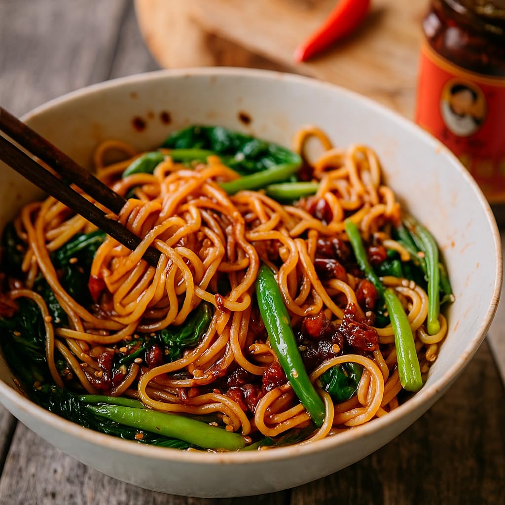 Lao Gan Ma Crispy Chili in Oil 2er Set (2x210g) - Knusprige Chilis in Öl – Doppelpack zusammengestellt durch Pikaflor
