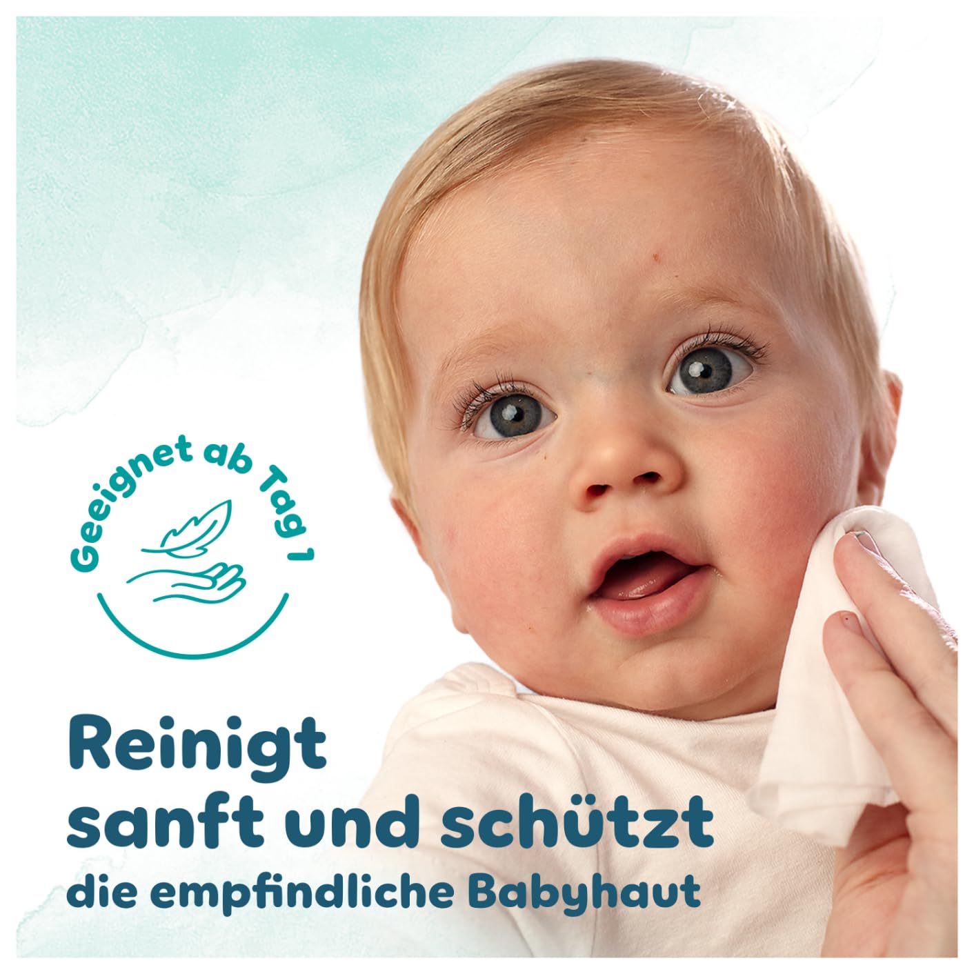 Pampers Harmonie Aqua Feuchttücher 24 Packungen mit jeweils 48 Feuchttüchern, 1152 Feuchttücher, die helfen, den natürlichen pH-Wert der Haut wiederherzustellen, leichte Lotion mit 99 Prozent Wasser