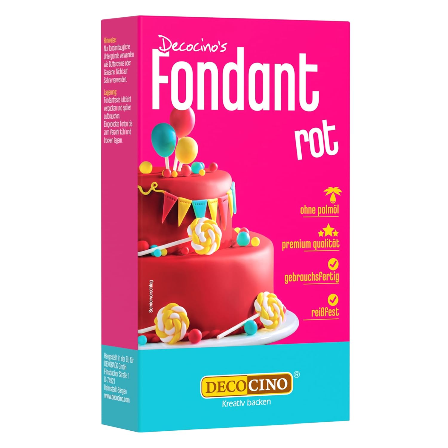 Decocino Fondant, Weiss, 250 g (1er Pack)