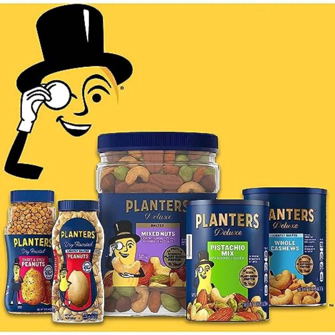 PLANTERS Redskin Spanish Peanuts, Roasted Salted Peanuts 12.5 oz Jars (Pack of 6)