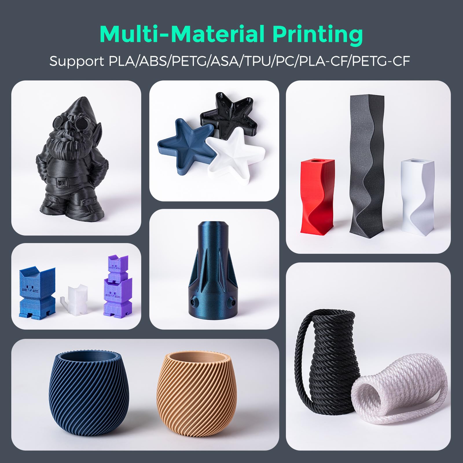 FLASHFORGE Adventurer 5M 3D Printer with Fully Auto Leveling, Max 600mm/s High Speed Printing, 280°C Direct Extruder with 3S Detachable Nozzle, CoreXY All Metal Structure, Print Size 220x220x220mm