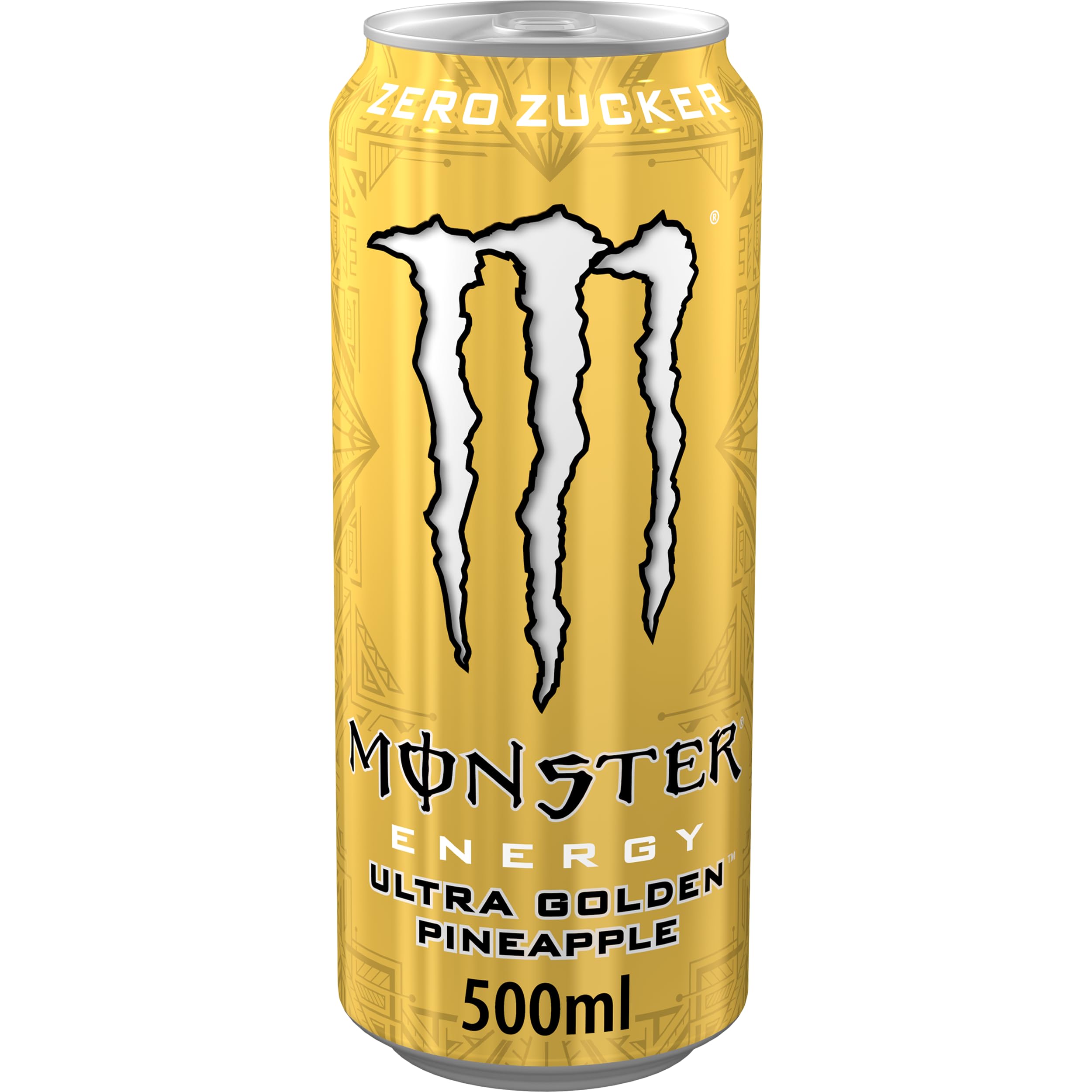 Monster Energy Ultra Fiesta - koffeinhaltiger Energy Drink mit leichtem Mango-Geschmack - ohne Zucker und ohne Kalorien - in praktischen Einweg Dosen (12 x 500 ml)