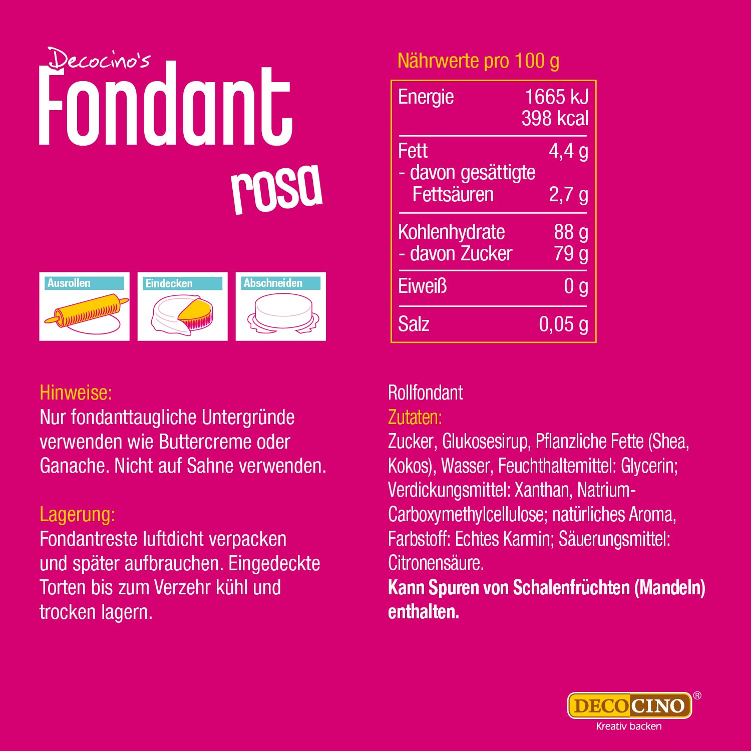 Decocino Fondant, Weiss, 250 g (1er Pack)