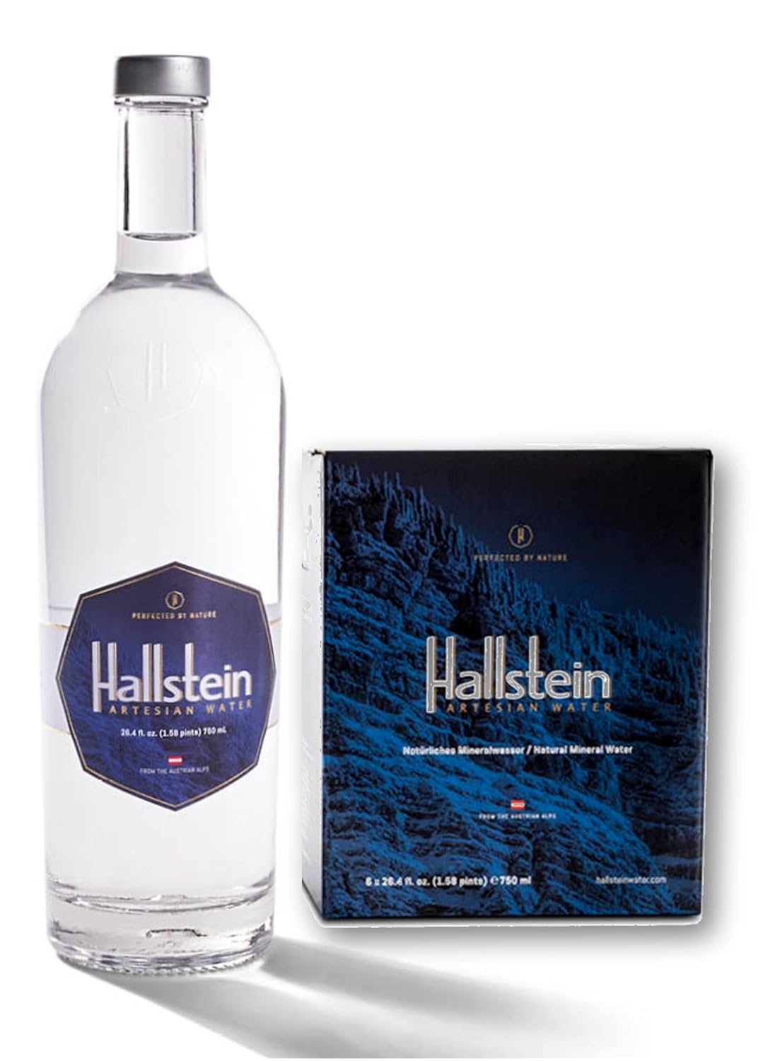 Hallstein Artesian Natural Alkaline Stillwasser (nicht funkelnd) – 750 ml (6 Glasflaschen)