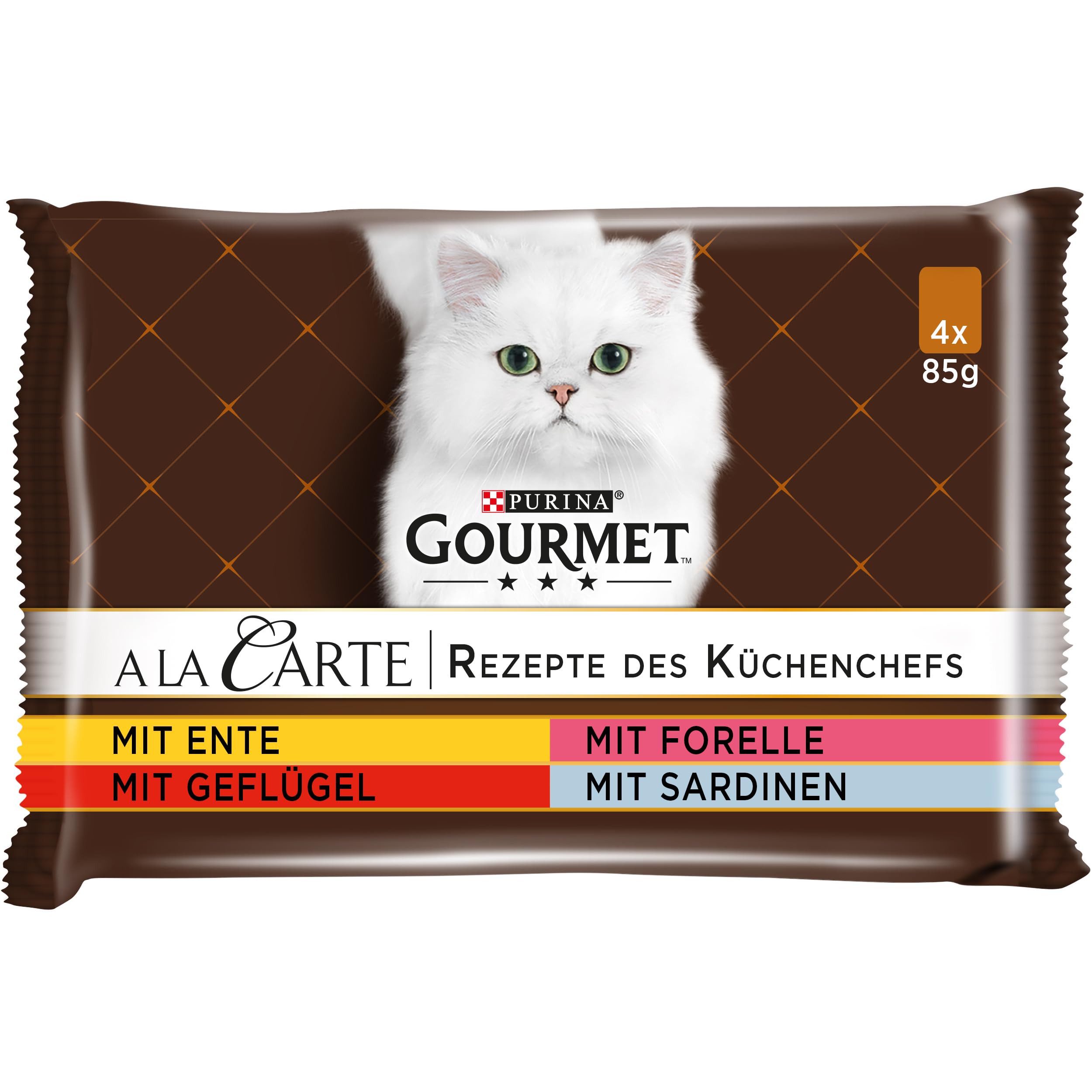 Gourmet A la Carte Katzenfutter nass, Sorten-Mix, 60er Pack (60 x 85g)