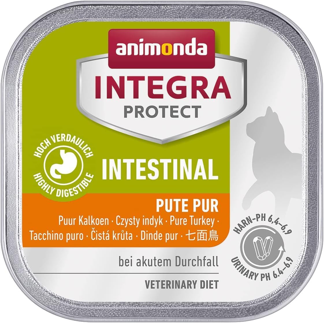 animonda INTEGRA PROTECT Sensitive Huhn Pur (16 x 100 g), Katzen Diätfutter bei Futtermittelallergie, sensitives Katzenfutter für allergische Katzen, Katzennassfutter ohne Getreide