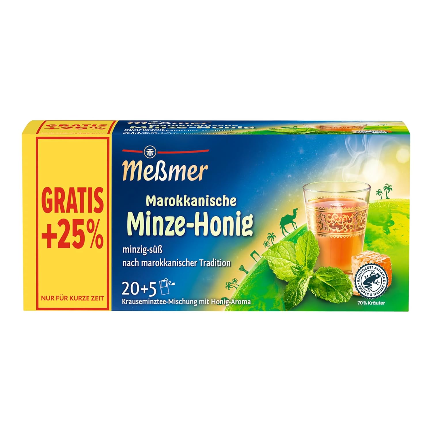Meßmer Ländertee | Italienische Limone | Früchtetee mit Zitronen-Aroma | 20 Teebeutel | süß-spritzig