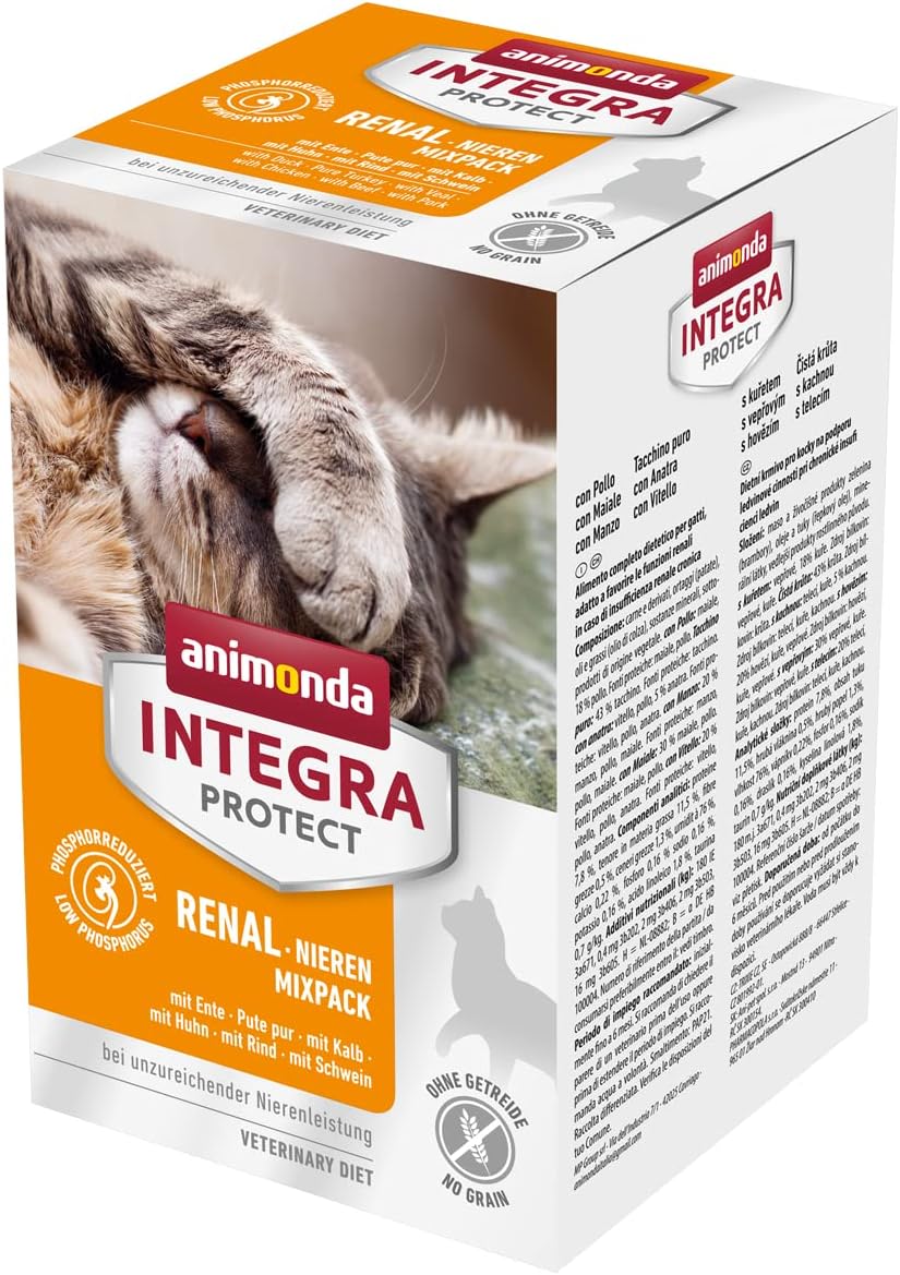animonda INTEGRA PROTECT Sensitive Huhn Pur (16 x 100 g), Katzen Diätfutter bei Futtermittelallergie, sensitives Katzenfutter für allergische Katzen, Katzennassfutter ohne Getreide