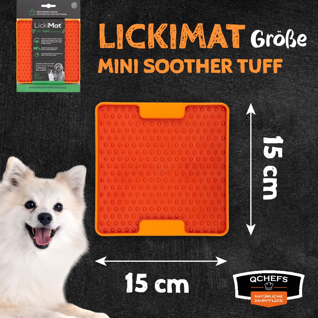 QCHEFS 2er Pack Großpackung Papie Zahnputzflocken für große Hunde - Zahnpflege Hund, ohne Dentalspray für Hunde, Zahnsteinentferner & Mundgeruch Kontrolle, Ideal für Hunde von der Schleckmatte
