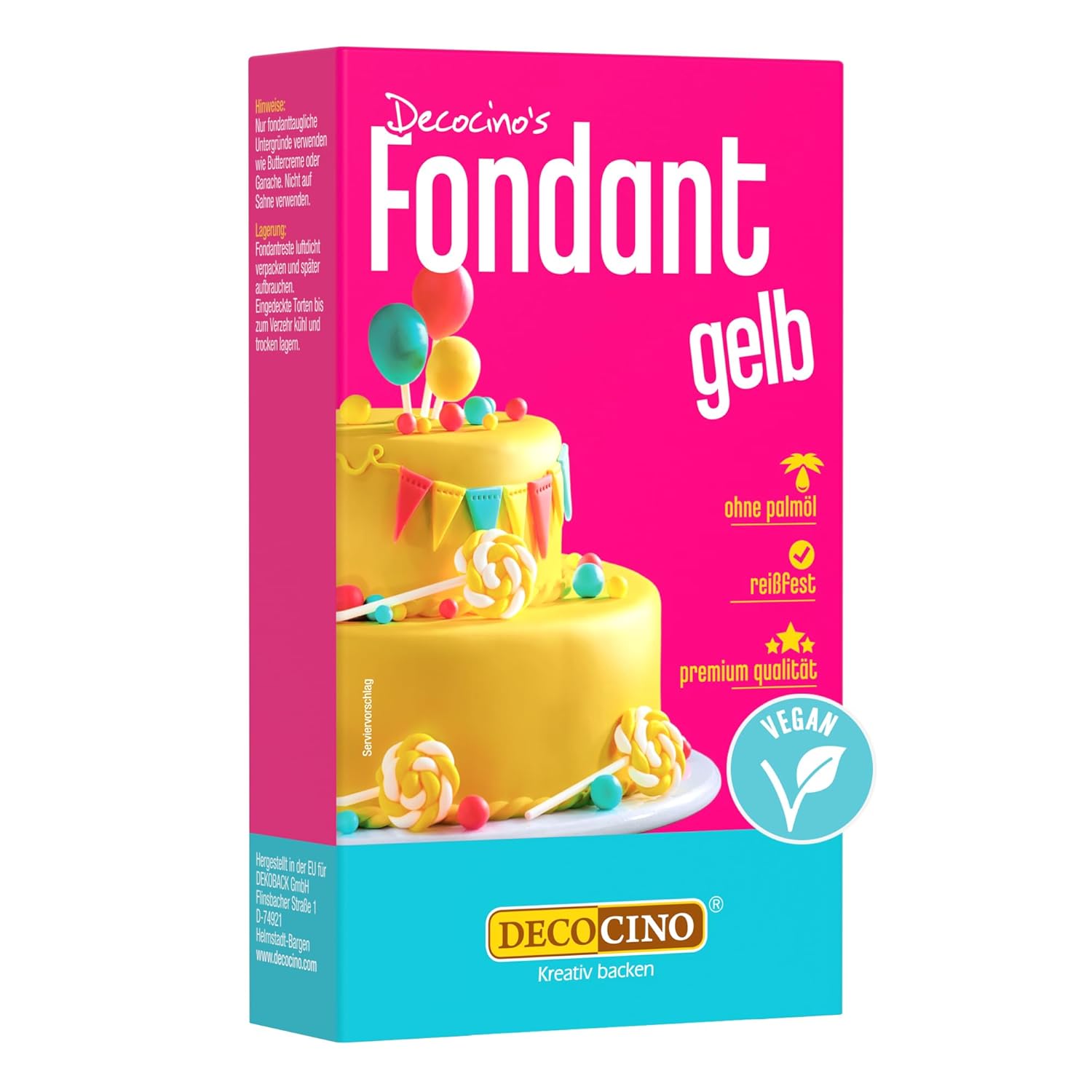 Decocino Fondant, Weiss, 250 g (1er Pack)