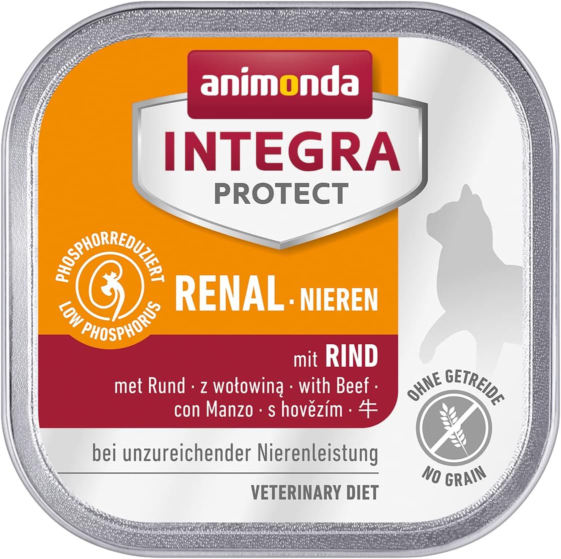 animonda INTEGRA PROTECT Sensitive Huhn Pur (16 x 100 g), Katzen Diätfutter bei Futtermittelallergie, sensitives Katzenfutter für allergische Katzen, Katzennassfutter ohne Getreide