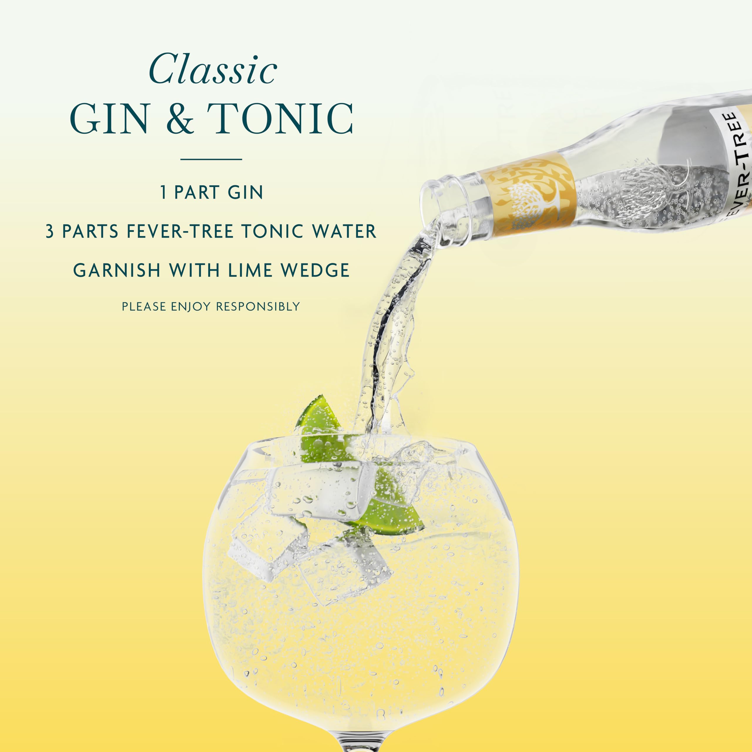 Fever Tree Tonic Water - Premium Quality Mixer - Refreshing Beverage for Cocktails & Mocktails. Naturally Sourced Ingredients, No Artificial Sweeteners or Colors - 150 ML Cans - Pack of 24