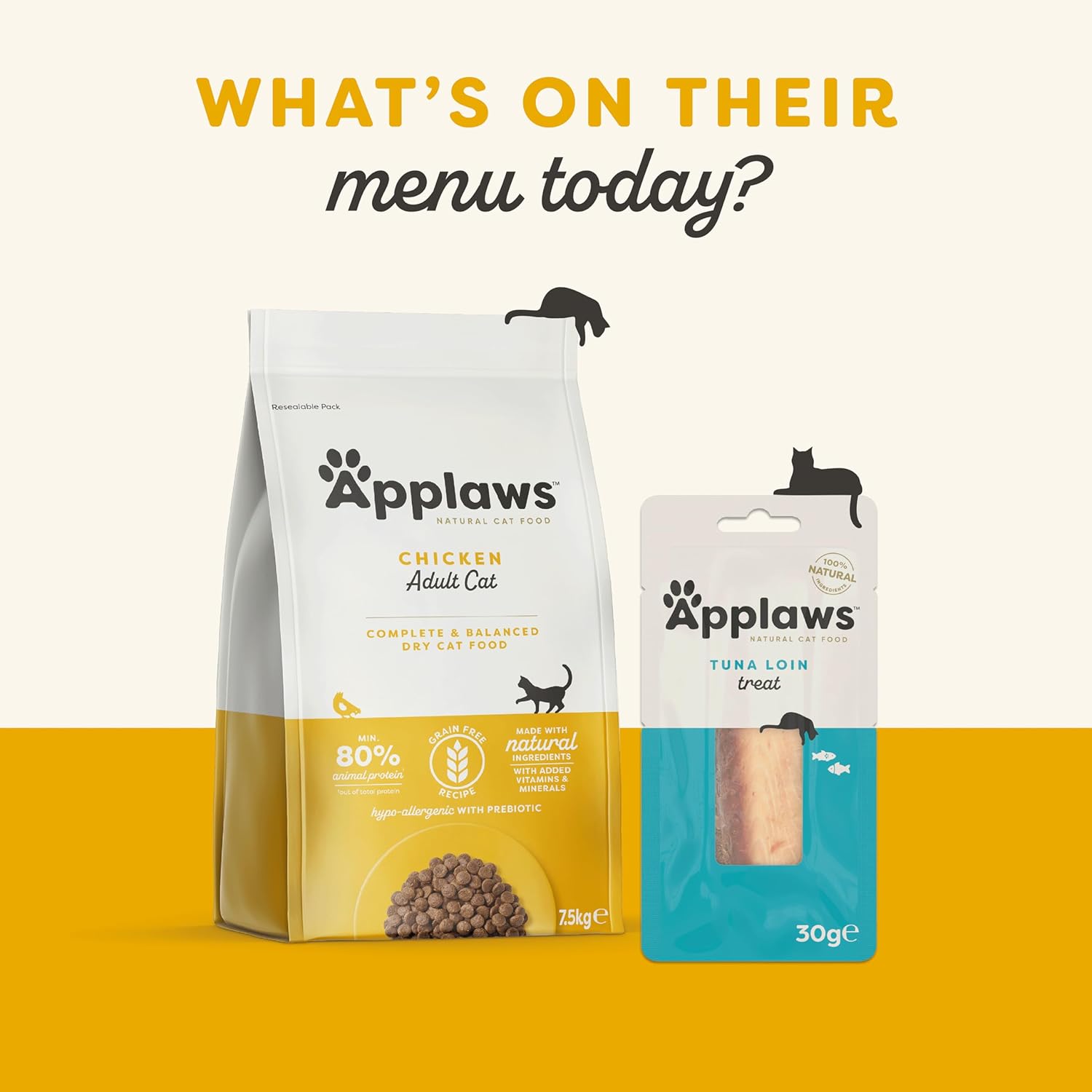Applaws 100% Natural Thunfischfilet Nassfutter in Brühe für ausgewachsene Katzen - 24 x 70g Dosen