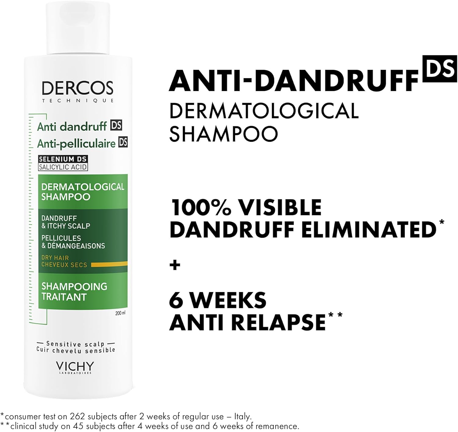Vichy Dercos Anti Dandruff Shampoo for Dry hair