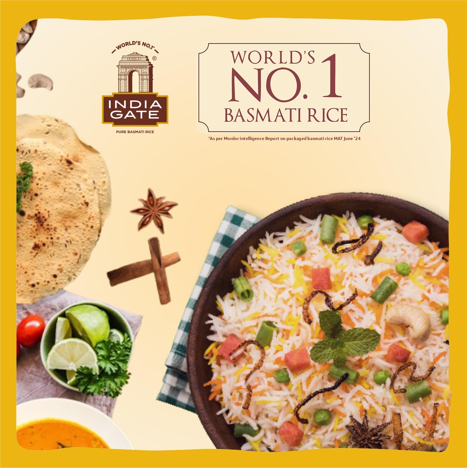 INDIA GATE Premium Basmati Reis – Feiner, aromatischer Langkornreis aus Indien, feines Langkorn (1 x 5 kg)