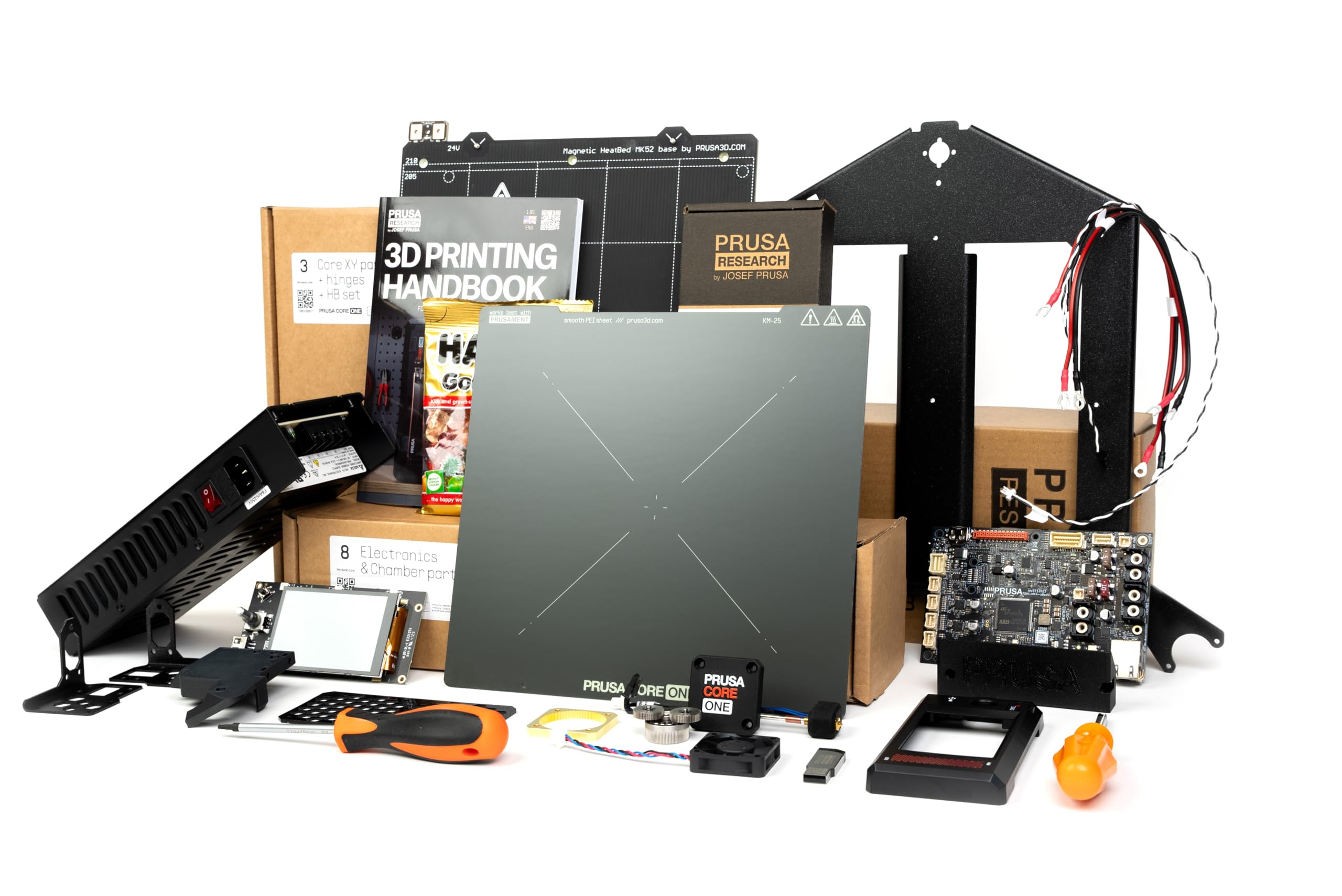Original Prusa CORE One, Ready-to-use 3D Printer, Assembled and Tested, Removable Print Sheets, 1kg Prusament PLA Spool Included, Print Size 9.8 x 8.6 x 10.6 in