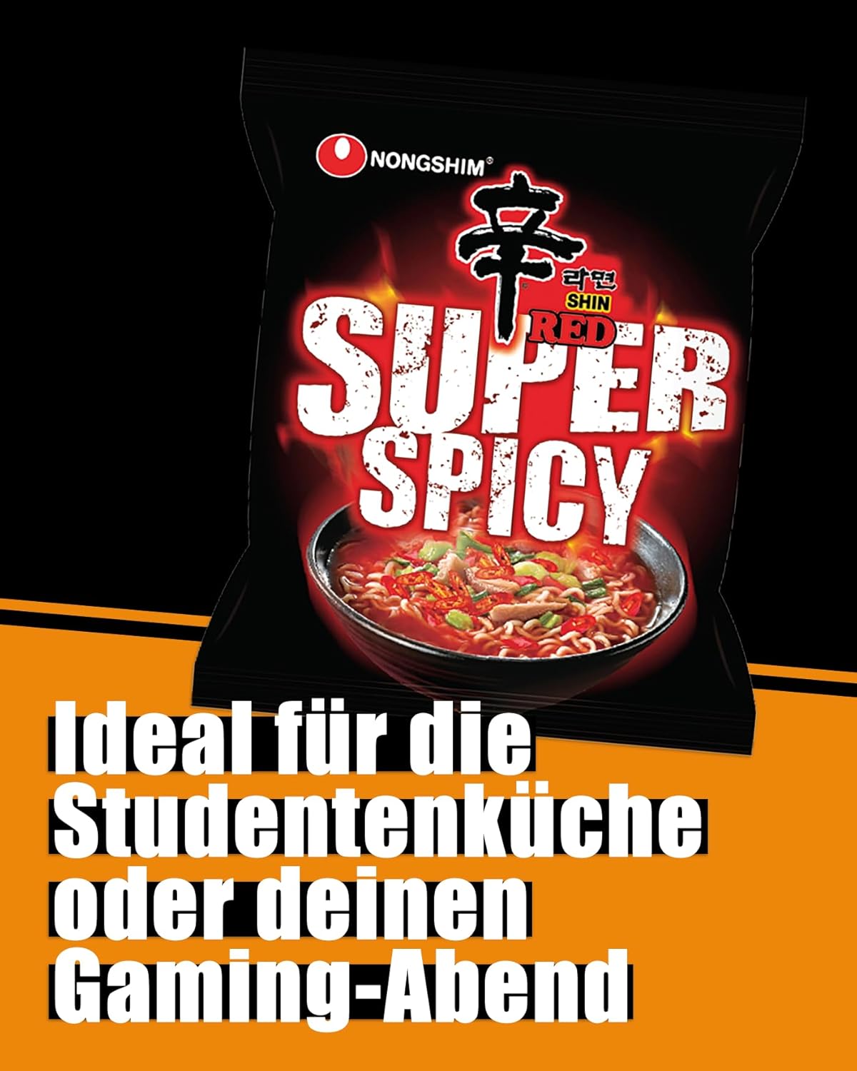 Nongshim - Instant Nudeln Shin Ramyun - Multipack (20 X 120 GR) - Produktdesign kann abweichen