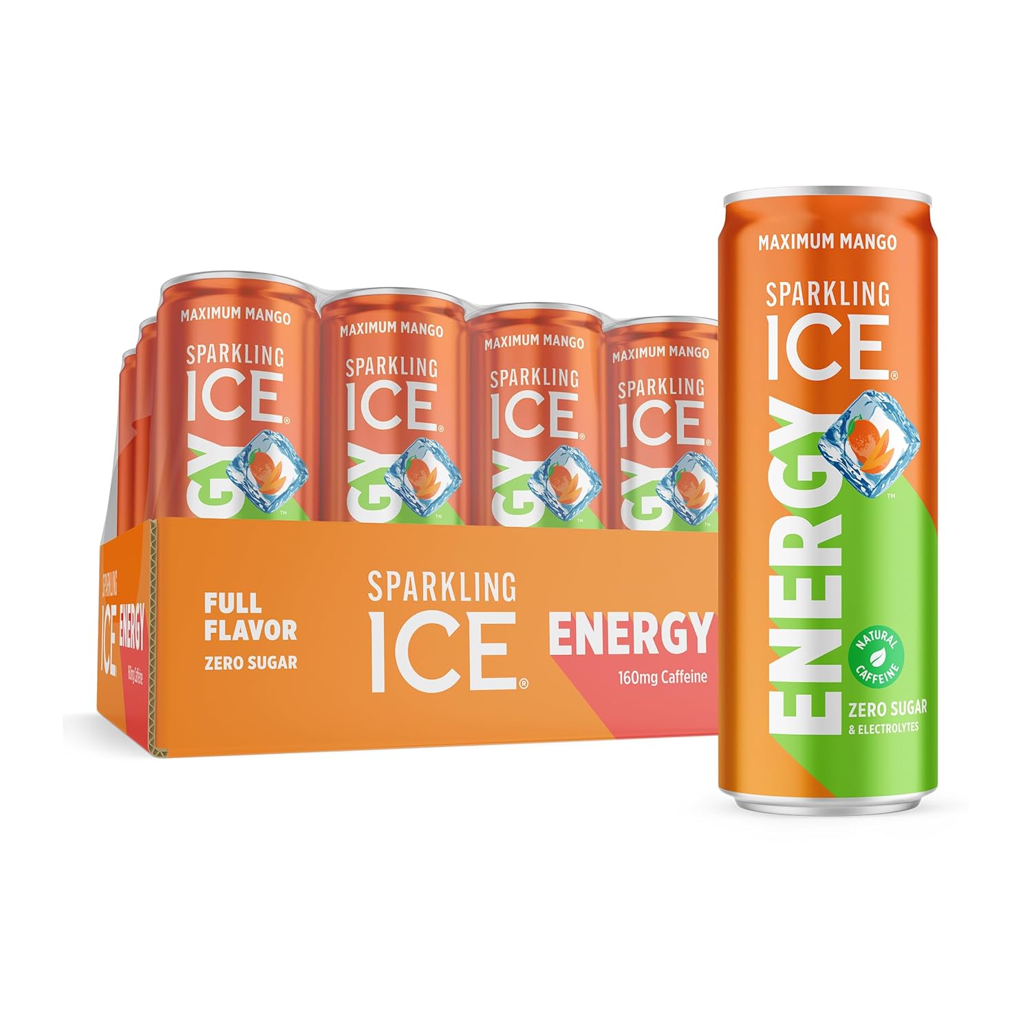 Sparkling Ice Energy Berry Blast 12Pk. Energy Drinks with Vitamins + Antioxidants, Zero Sugar. 12 fl oz cans.