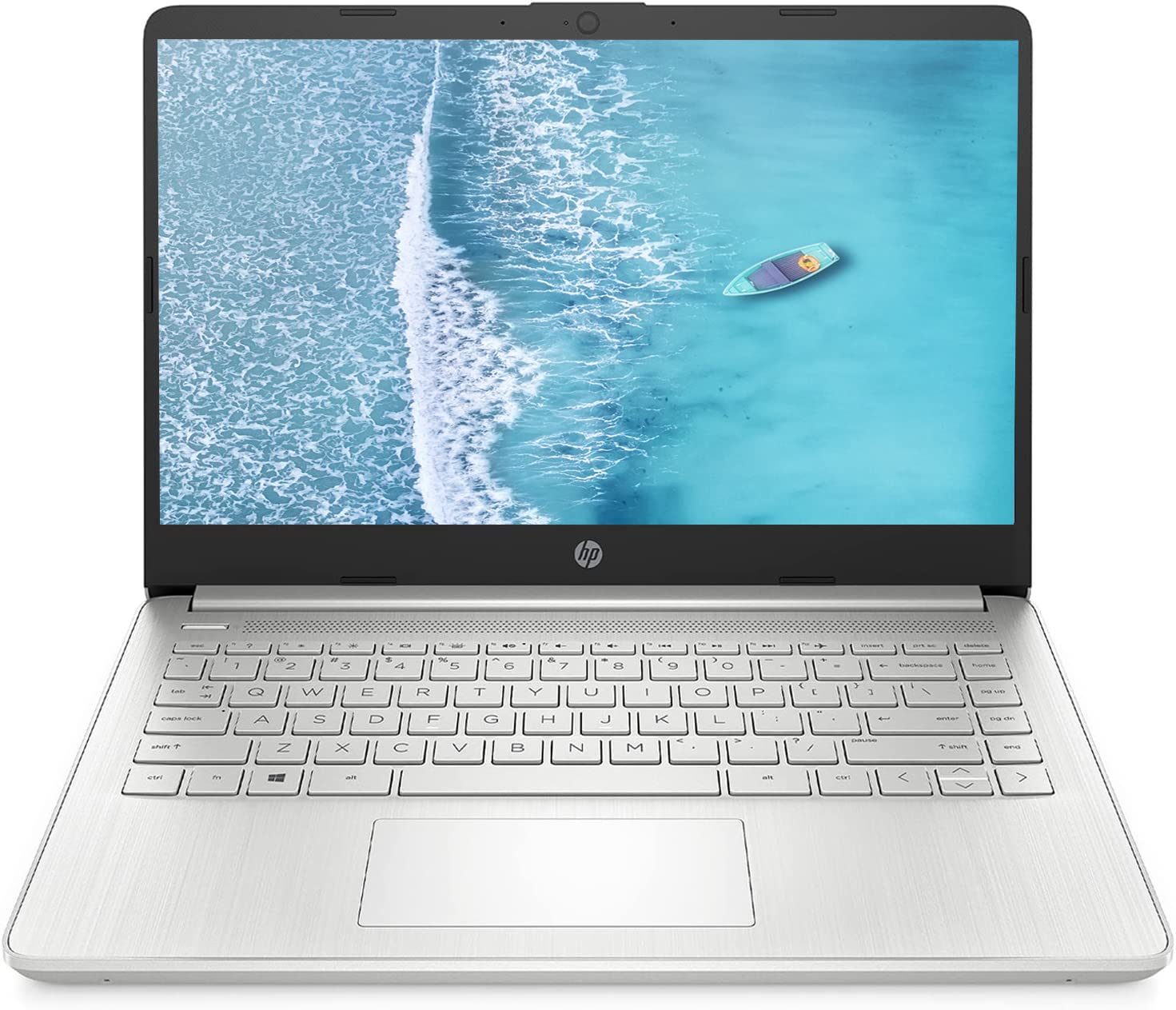 HP 14" HD Laptop, Windows 11, Intel Celeron Dual-Core Processor Up to 2.60GHz, 4GB RAM, 64GB SSD, Webcam, Dale Pink (Renewed)