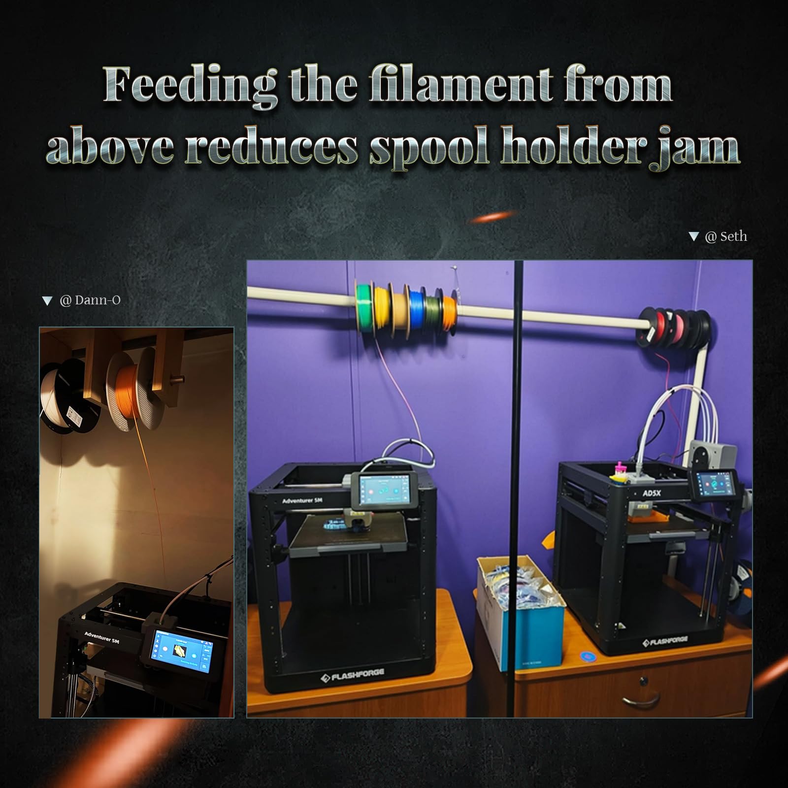 FLASHFORGE AD5X 3D Printer,Multi-Color Printing, 220x220x220mm Build Volume