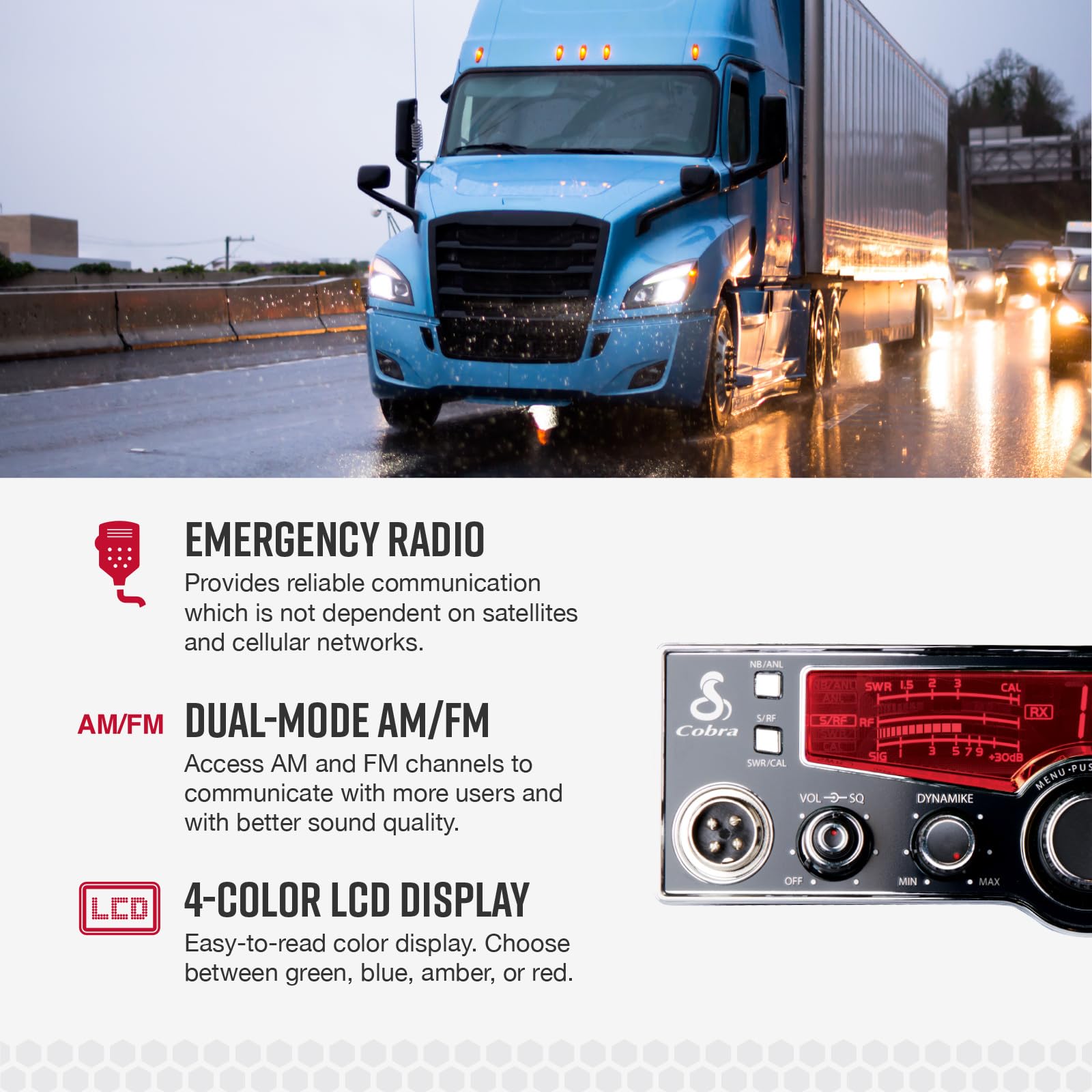 Cobra 29 LTD Classic AM/FM Professional CB Radio - Easy to Operate, Emergency Radio, Instant Channel 9, 4-Watt Output, Full 40 Channels, Adjustable Receiver and SWR Calibration, Black