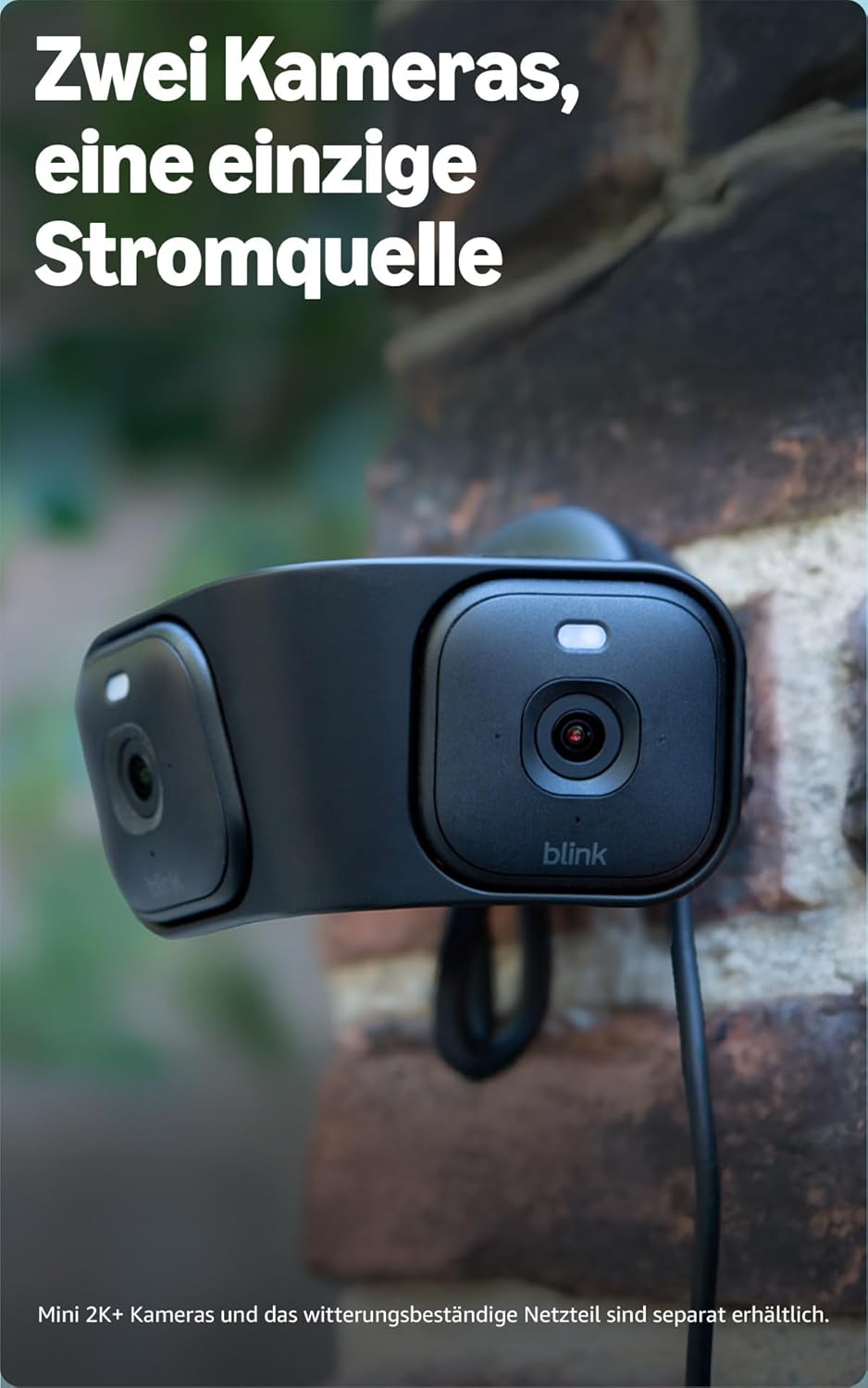Blink Mini 2K+ (neueste Generation) Überwachungskamera für den Innenbereich| Sicherheitskamera mit Netzstecker für zuhause | 2K-Videoauflösung, 4-fach-Zoom, Nachtsicht in Farbe | 1 Kamera – Schwarz