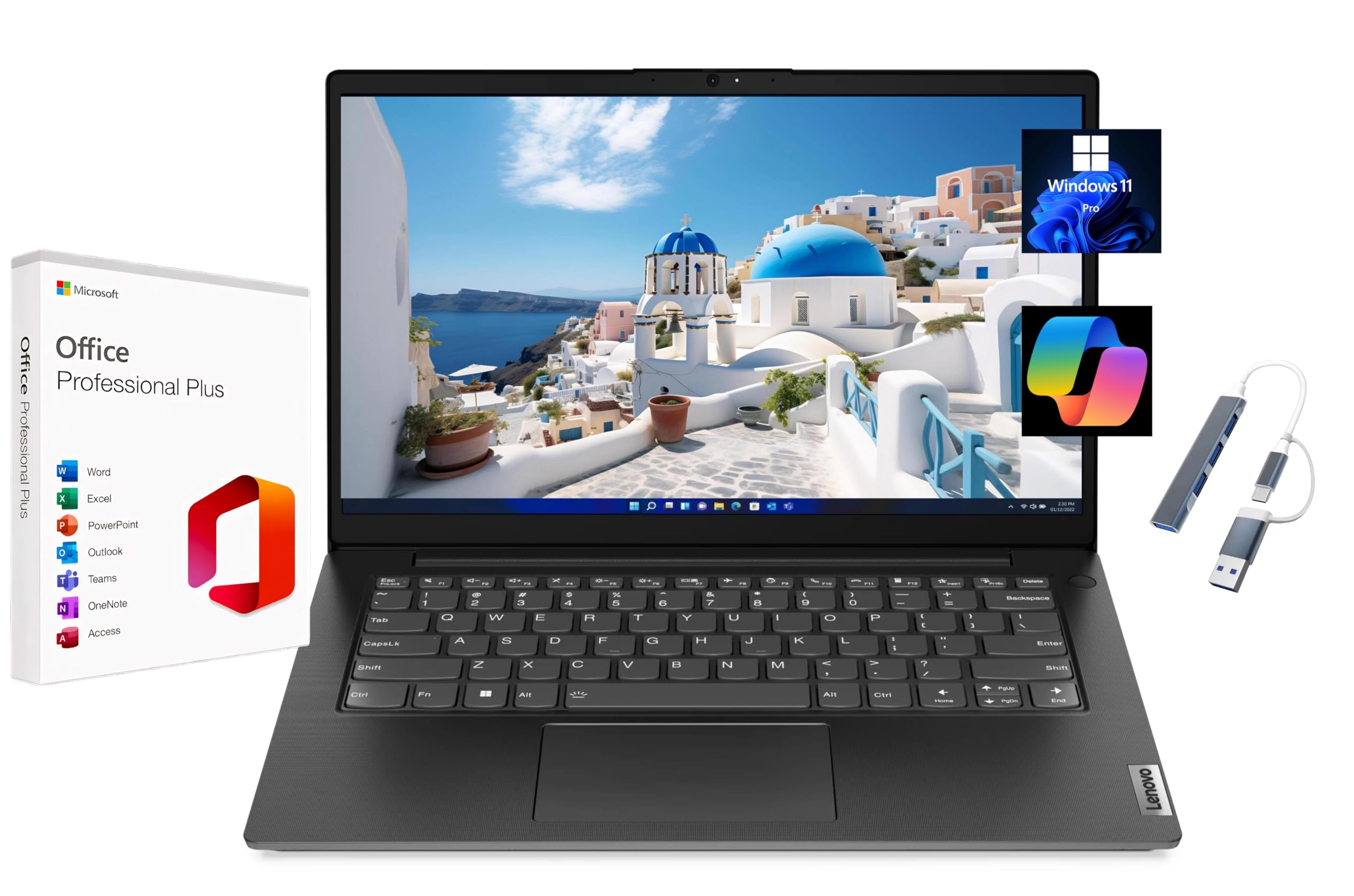 Lenovo Flagship Chromebook, 14'' FHD Touchscreen Slim Thin Light Laptop Computer, 8-Core MediaTek Kompanio 520 Processor, 4GB RAM, 64GB eMMC, WiFi 6,Chrome OS, Abyss Blue