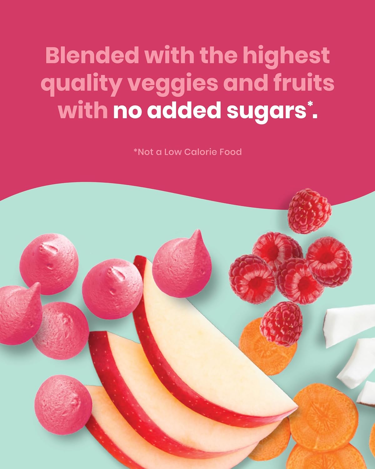 Amara Smoothie Melts - Mixed Red Berries - Baby Snacks Made With Fruits and Vegetables - Healthy Toddler Snacks For Your Kids Lunch Box - Organic Plant Based Yogurt Melts - 6 Resealable Bags