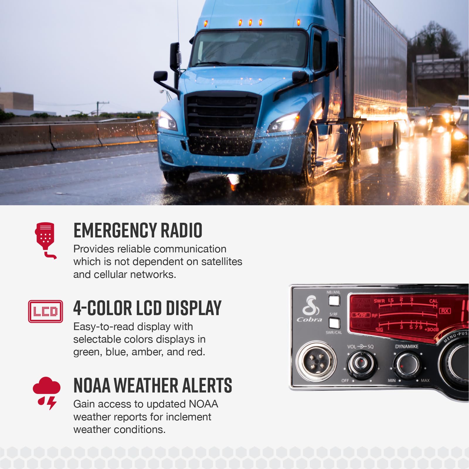 Cobra 29 LTD Classic AM/FM Professional CB Radio - Easy to Operate, Emergency Radio, Instant Channel 9, 4-Watt Output, Full 40 Channels, Adjustable Receiver and SWR Calibration, Black