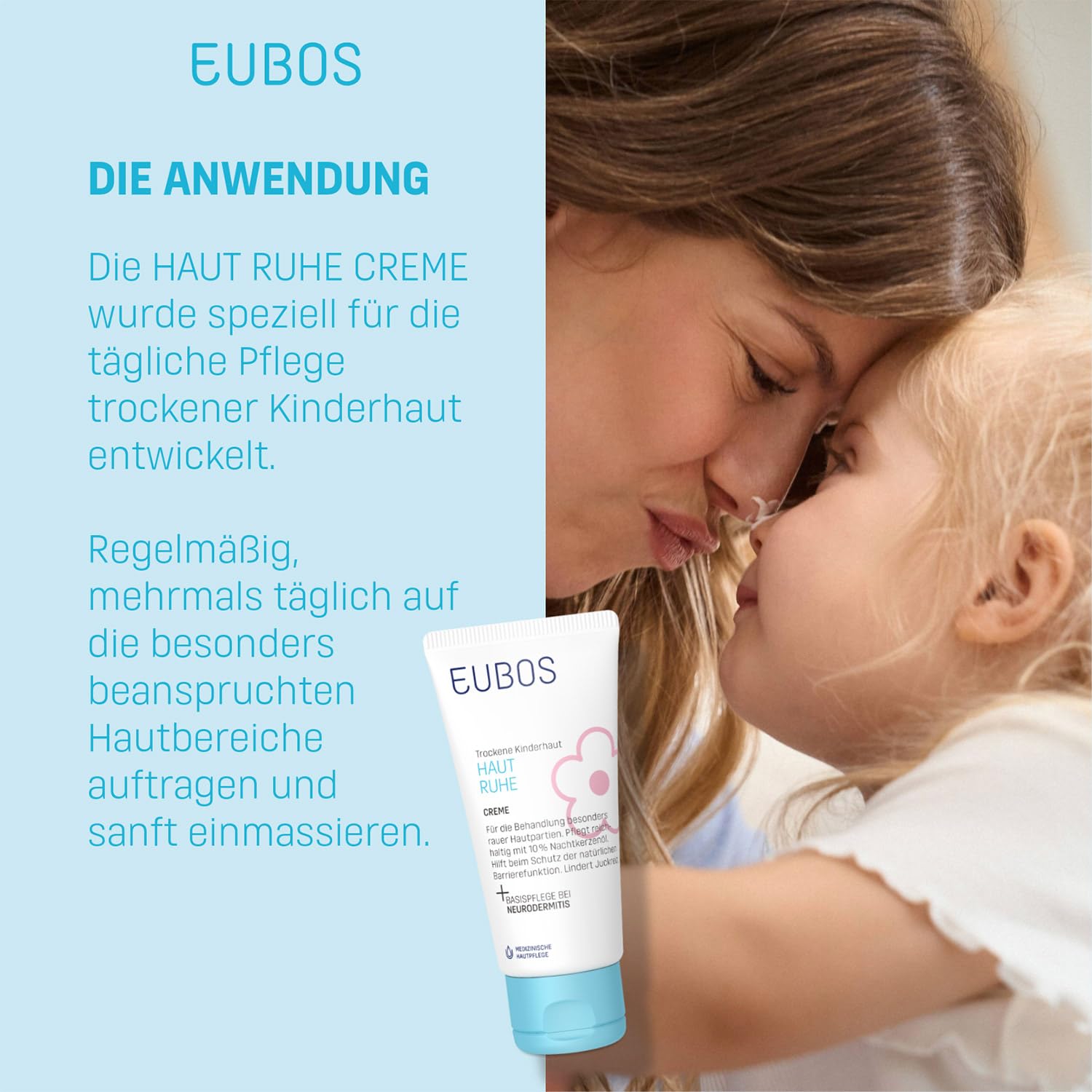 EUBOS Kinder Haut Ruhe Lotion, 125 ml Lotion