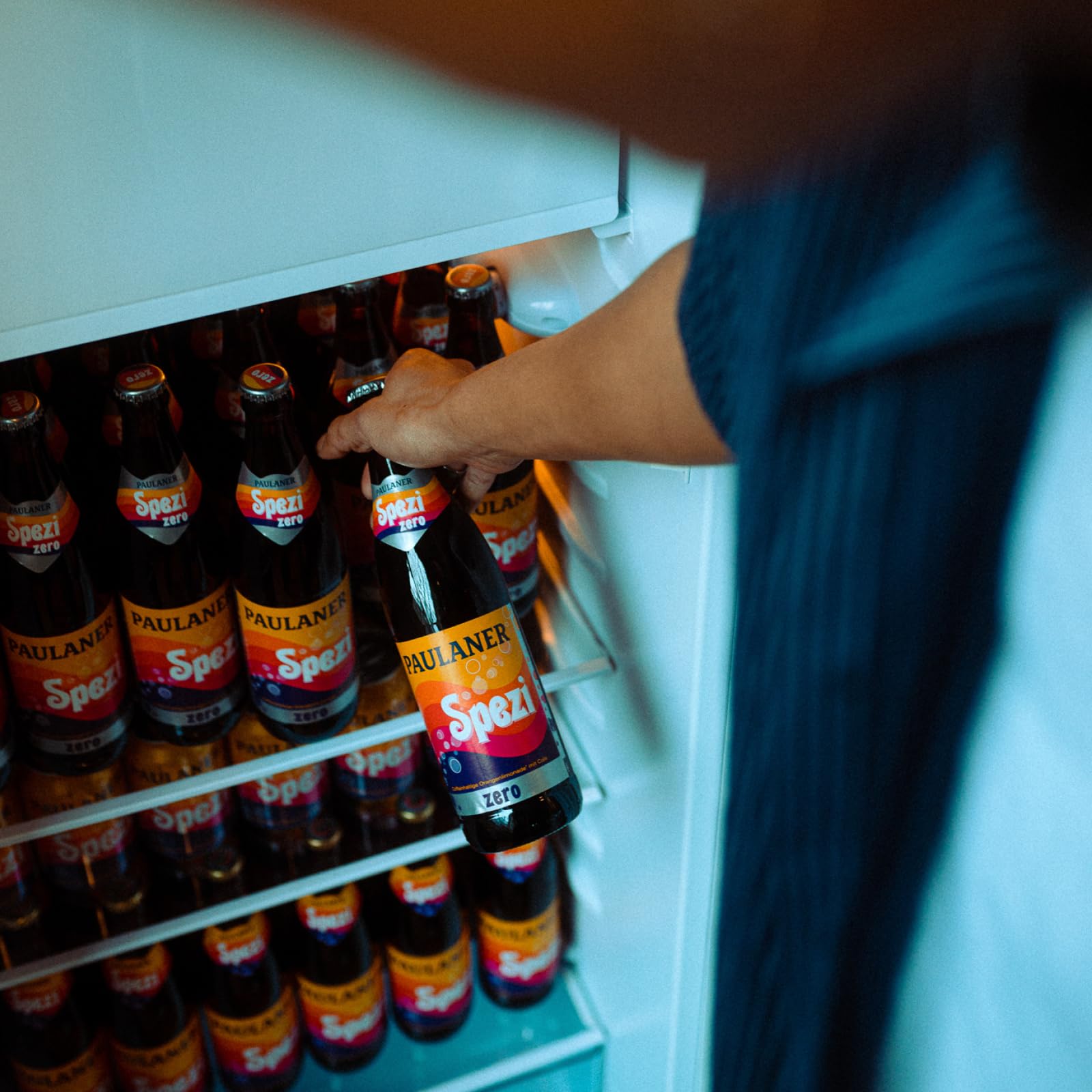 Paulaner Spezi Zero • Erfrischungsgetränk mit Cola & Orange ohne Zucker • EINWEG (24x0,5l)