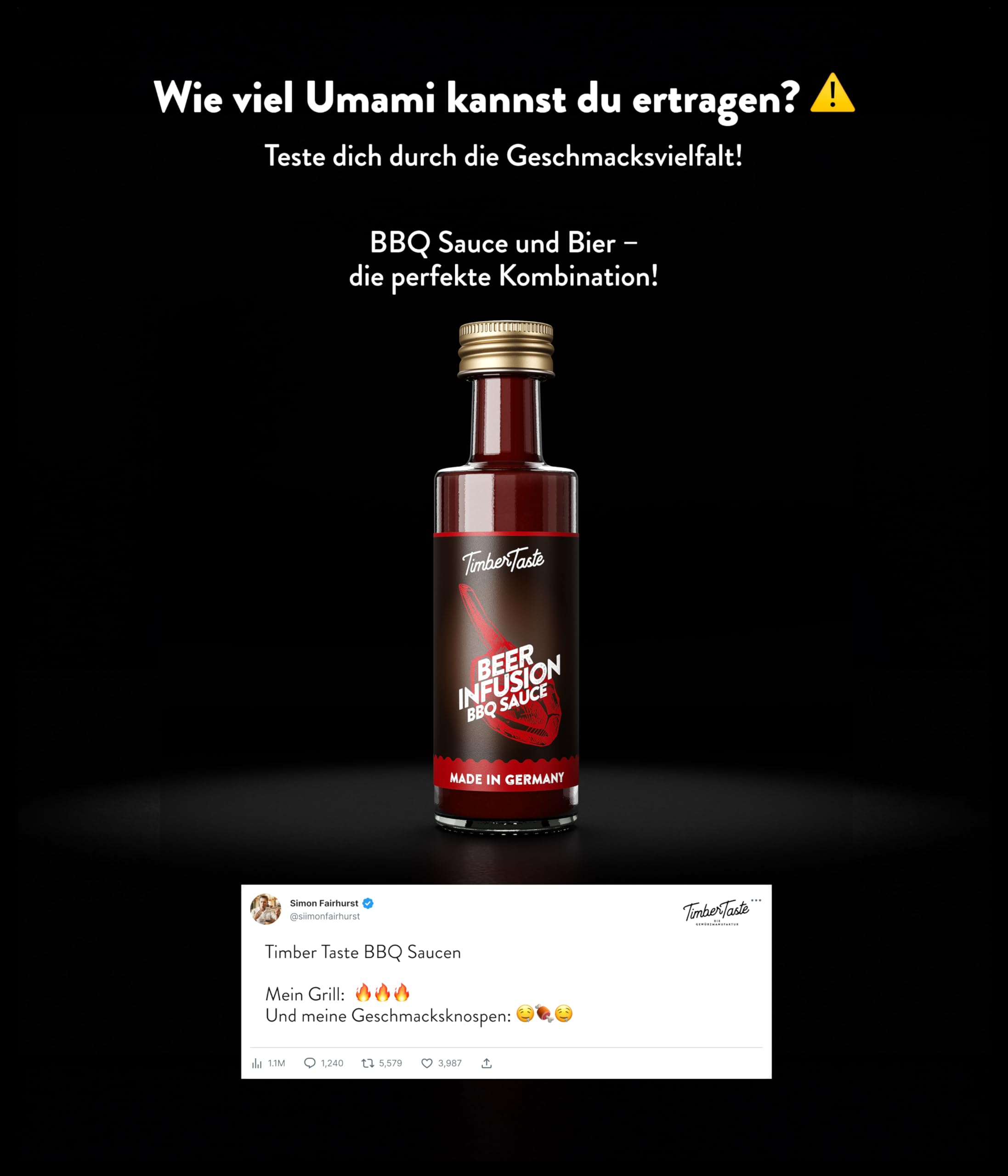 TIMBER TASTE® Chili Geschenkset scharfe Soßen Set - 5 Hot Sauce Set je 40ml in Geschenkverpackung für Liebhaber & Genießer scharfer Saucen | Ostergeschenk Mann | kleine Ostergeschenke Männer