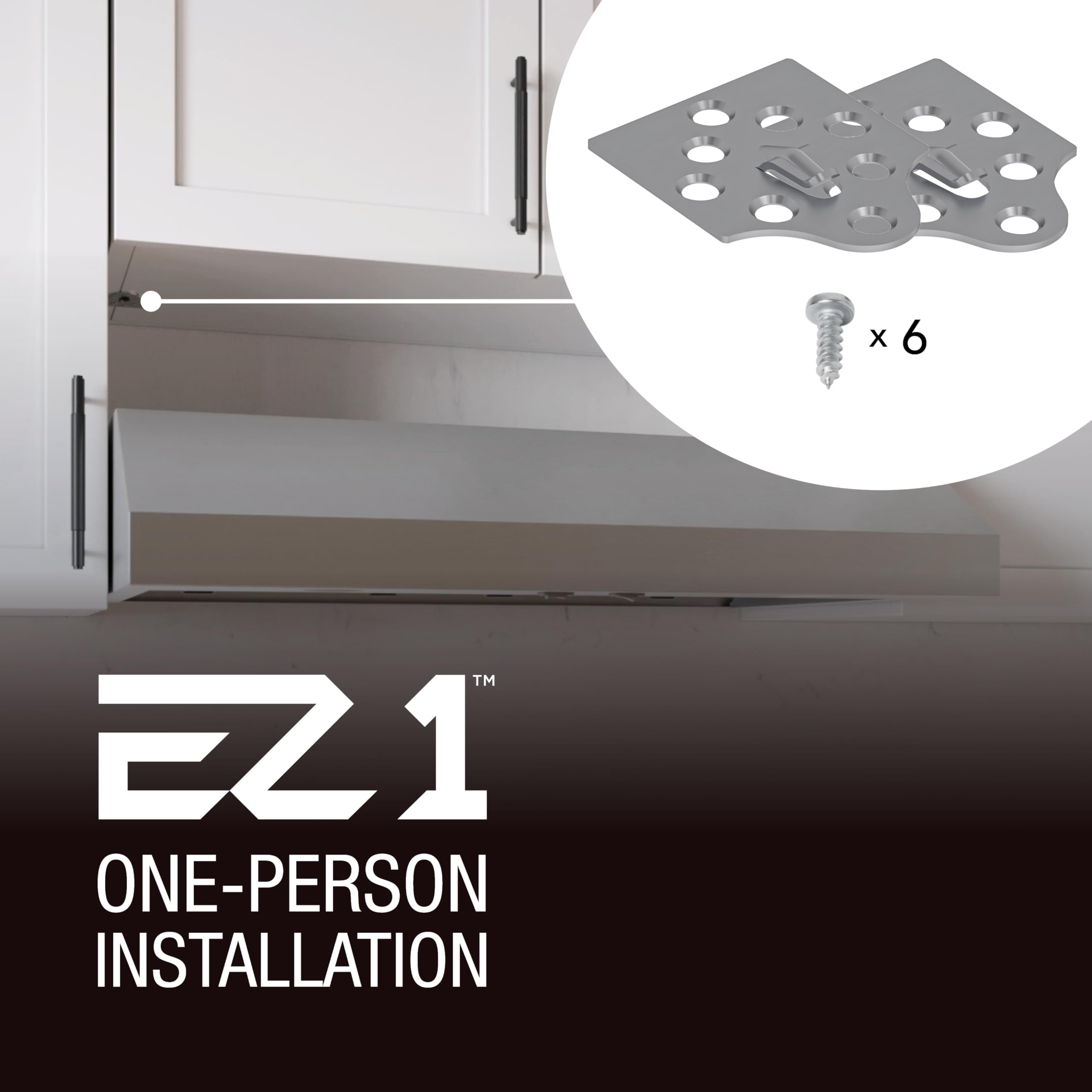 Broan-NuTone BCSQ130SS Three-Speed Glacier Under-Cabinet Range Hood with LED Lights ADA Capable, 1.5 Sones, 375 Max Blower CFM, 30-Inch, Stainless Steel