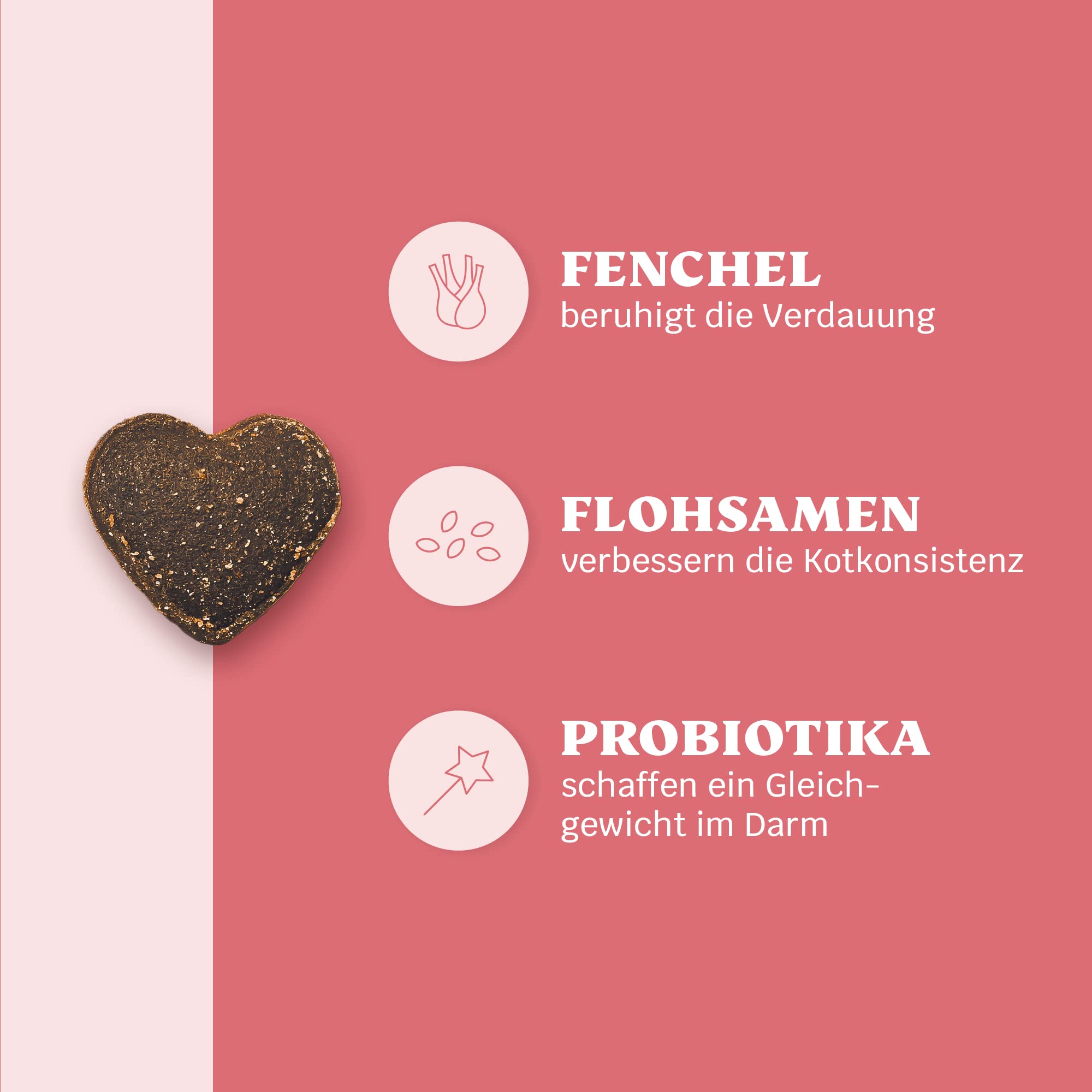 9-in-1 Probiotika für Deinen Hund - Lucky Belly Hypoallergen Allergie Fit ohne Huhn 120 Drops (350g) von mammaly-Bei Magenprobleme & Verdauungsprobleme für Magen-Darm,Verdauungssnacks bei Gras fressen