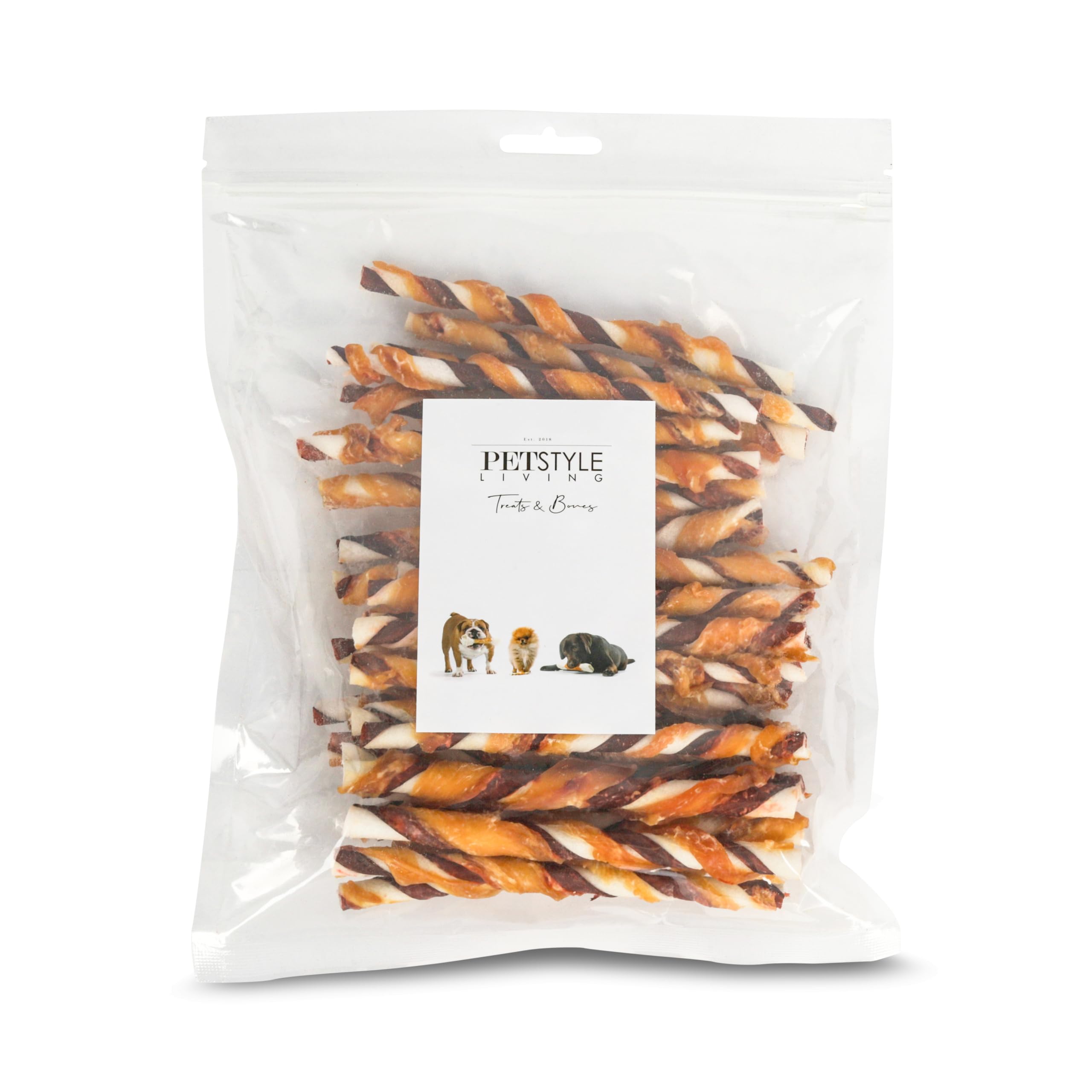 Kaustange mit Huhn - Hundesnack - 12,5cm - 100 Stück