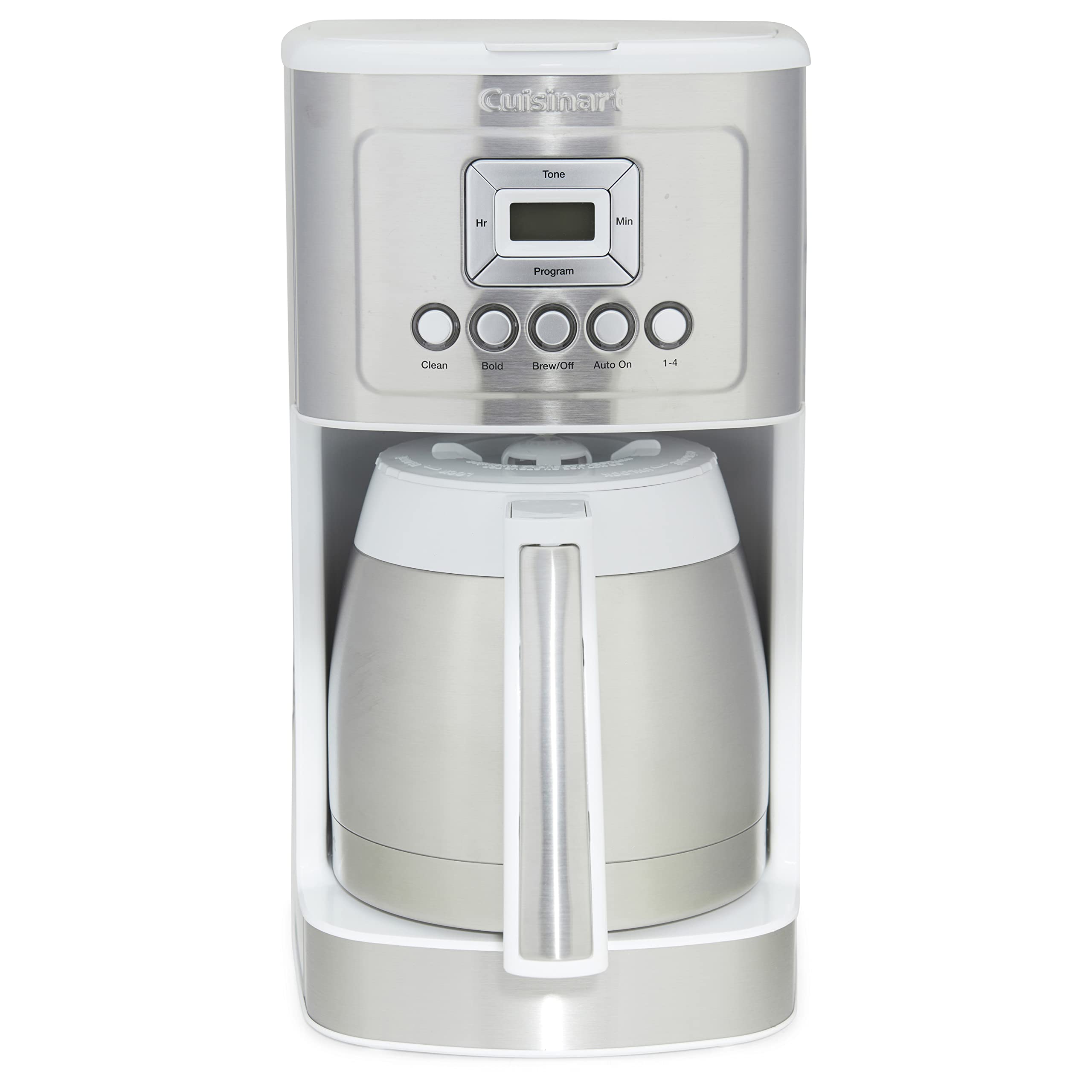 Cuisinart 12-Cup Coffee Maker, Programmable PerfecTemp Thermal Carafe Coffee Machine with 1-4 Cup Setting, Brew Strength Control and Brew Pause, Stainless Steel, DCC-3400NAS, Silver