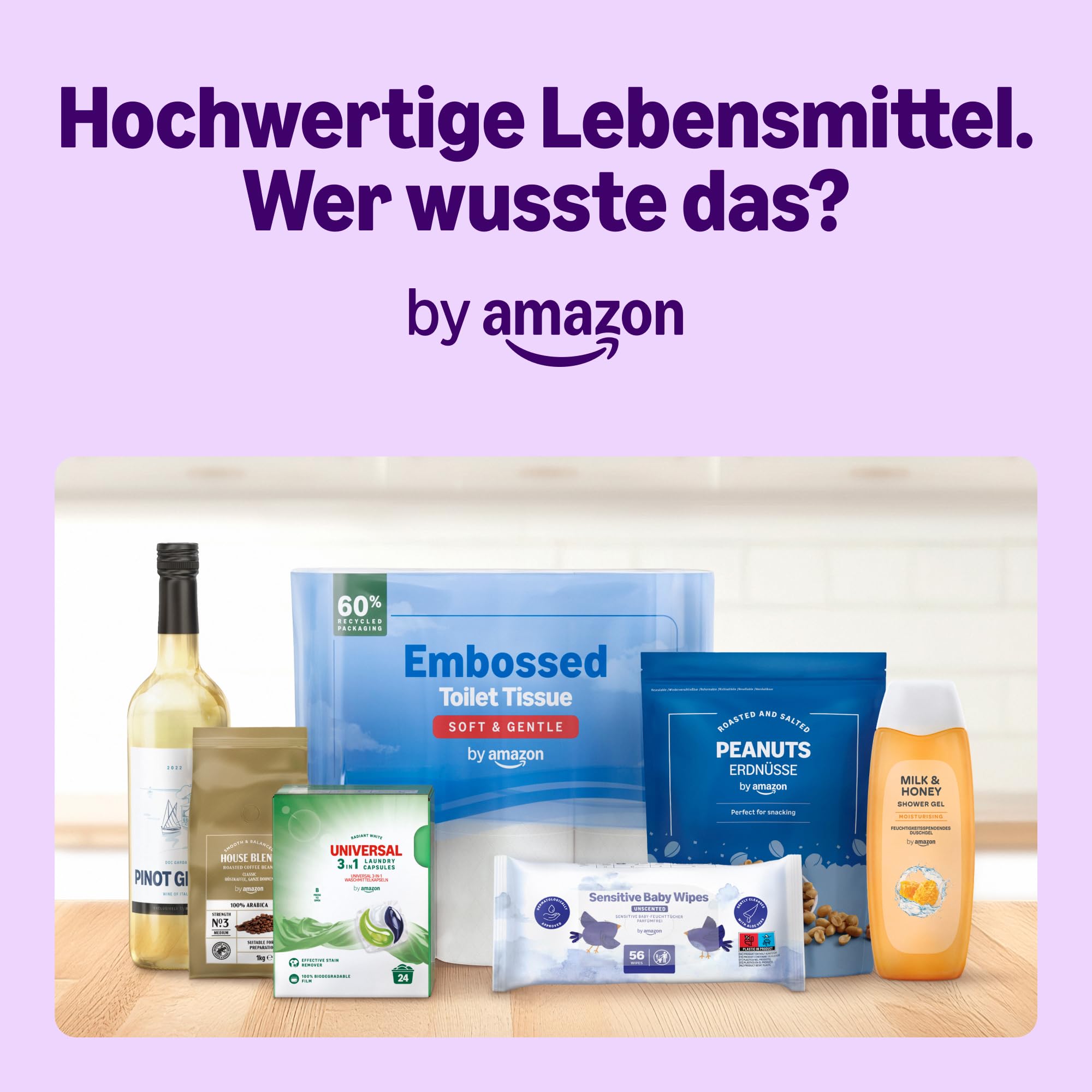 by Amazon Sensitive Babyfeuchttücher 1008 Tücher, unparfümiert, 18 Packungen à 56 Stück