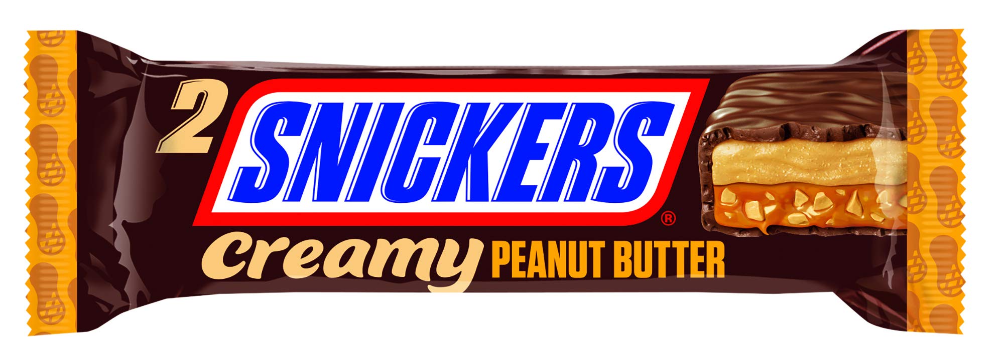 Snickers Creamy Peanut Butter, Schokolade Großpackung, Milchschokolade, Doppelriegel, 24 x 36,5g