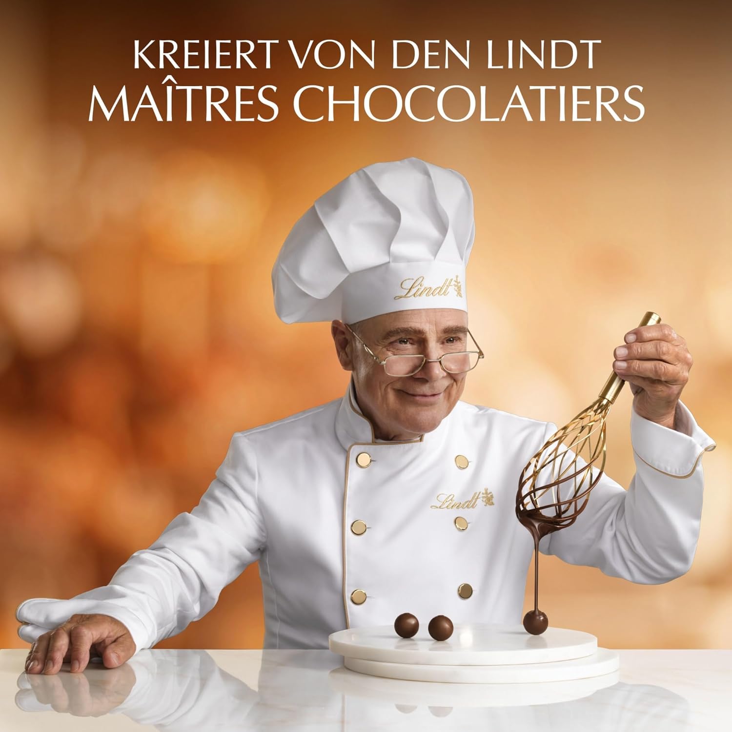 Lindt LINDOR Schokoladen Kugeln weiß | ca. 80 mit zartschmelzender Füllung | Großpackung, Pralinen-Geschenk, Schokoladengeschenk, 1kg
