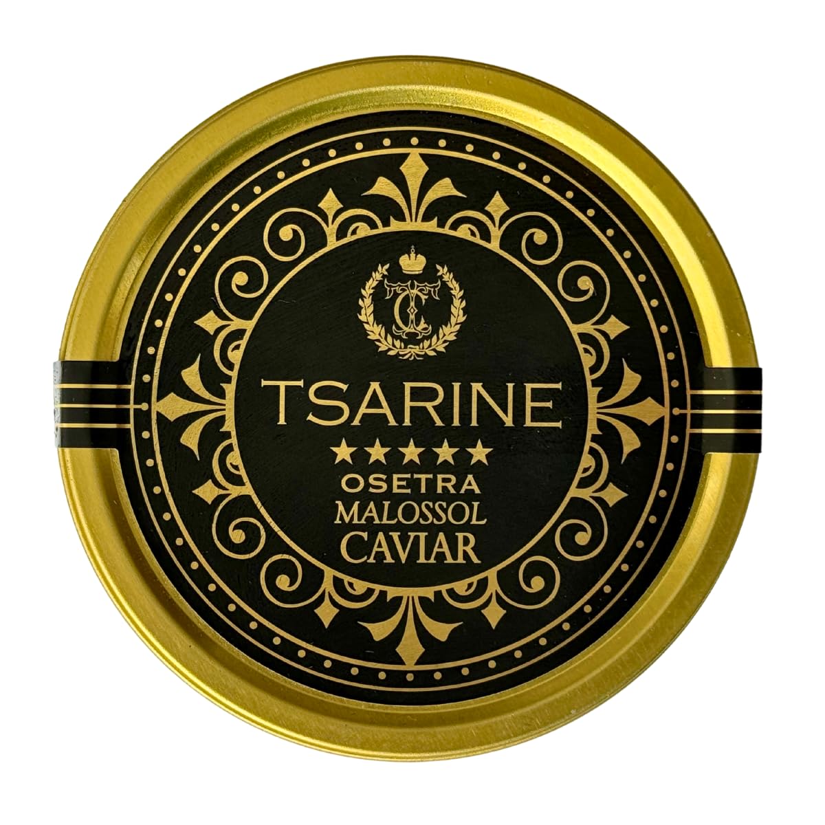 Schwarzer Störkaviar | Sibirischer Stör | Acipenser baerii | Fischkaviar | Malossol-Kaviar | Schwarzer Kaviar | Marke - TSARINE Caviar | Kostenlose Express-Kühllieferung (100g)