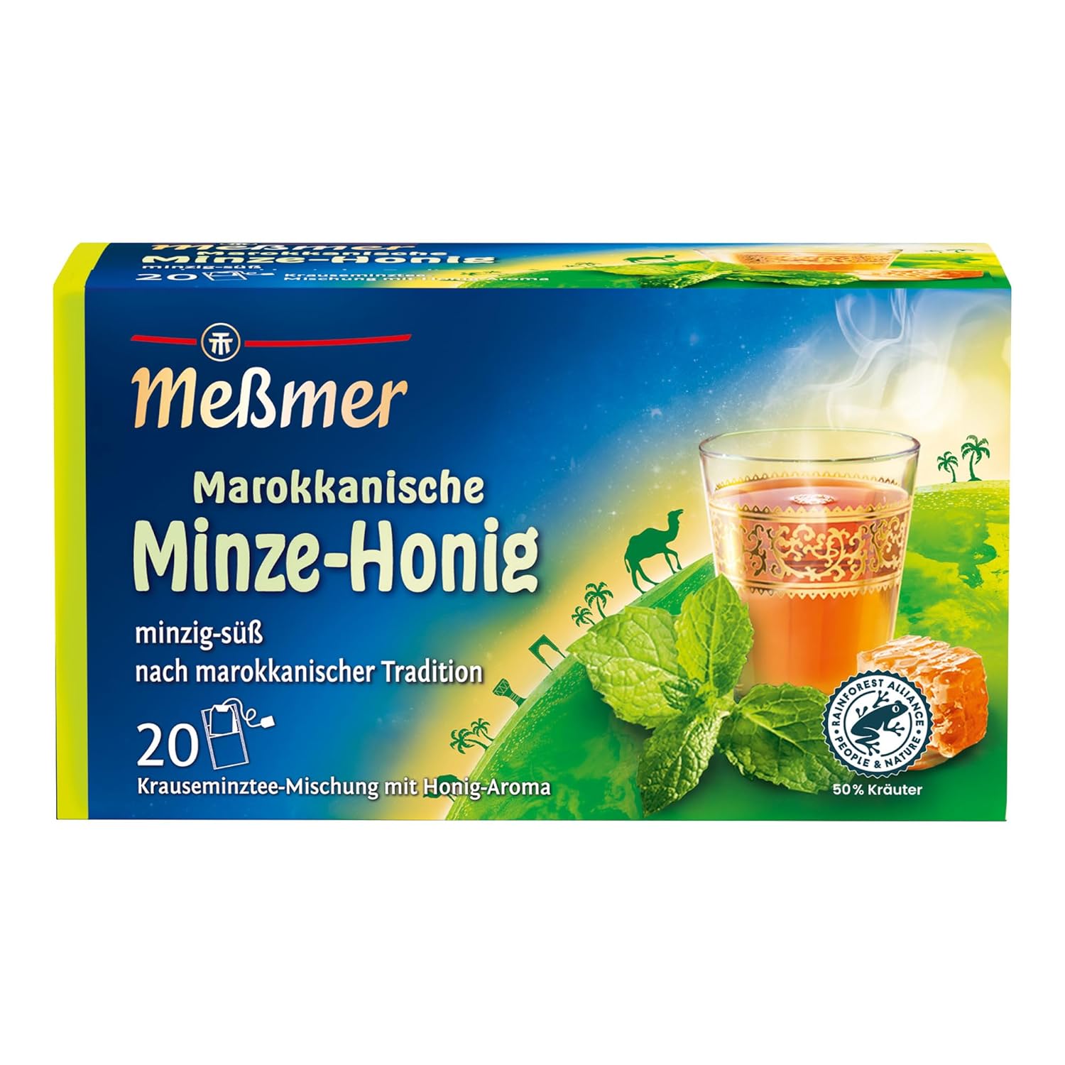 Meßmer Ländertee | Italienische Limone | Früchtetee mit Zitronen-Aroma | 20 Teebeutel | süß-spritzig