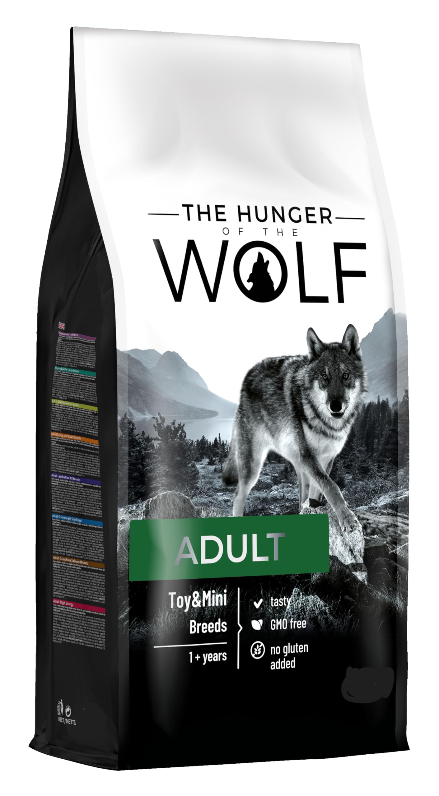 The Hunger of the Wolf Hundefutter für ausgewachsene Hunde großer und sehr großer Rassen, Trockenfutter mit Huhn gut für die Gelenkgesundheit - 14 kg